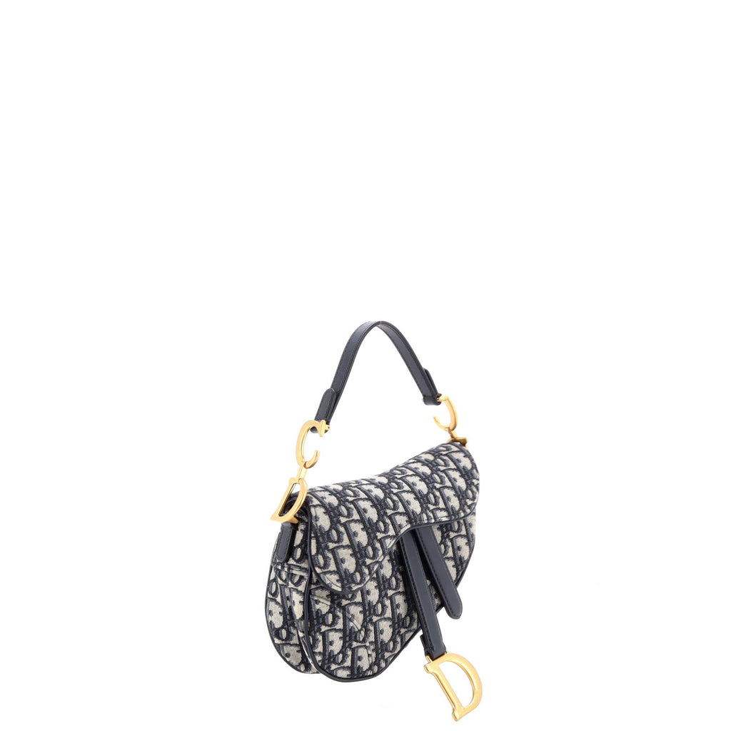 Saddle Handbag Oblique Canvas Mini