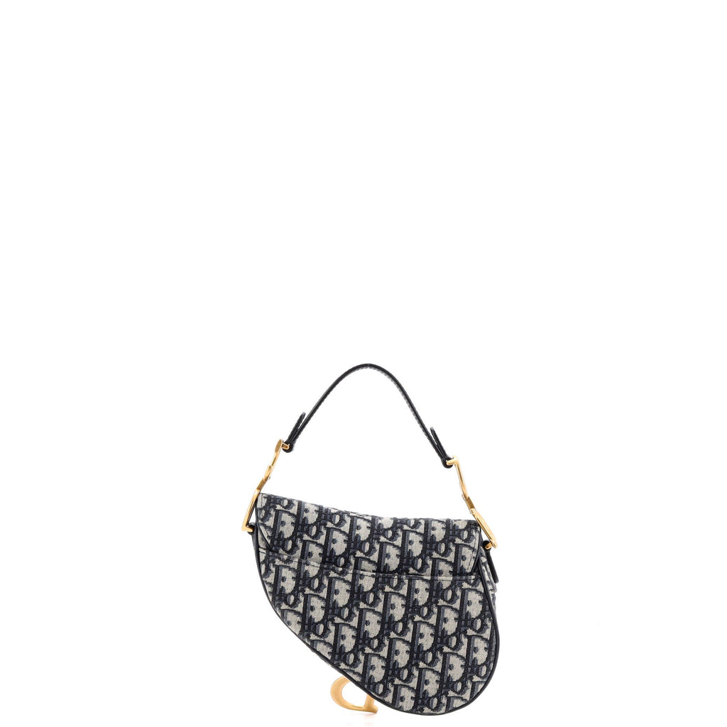 Saddle Handbag Oblique Canvas Mini