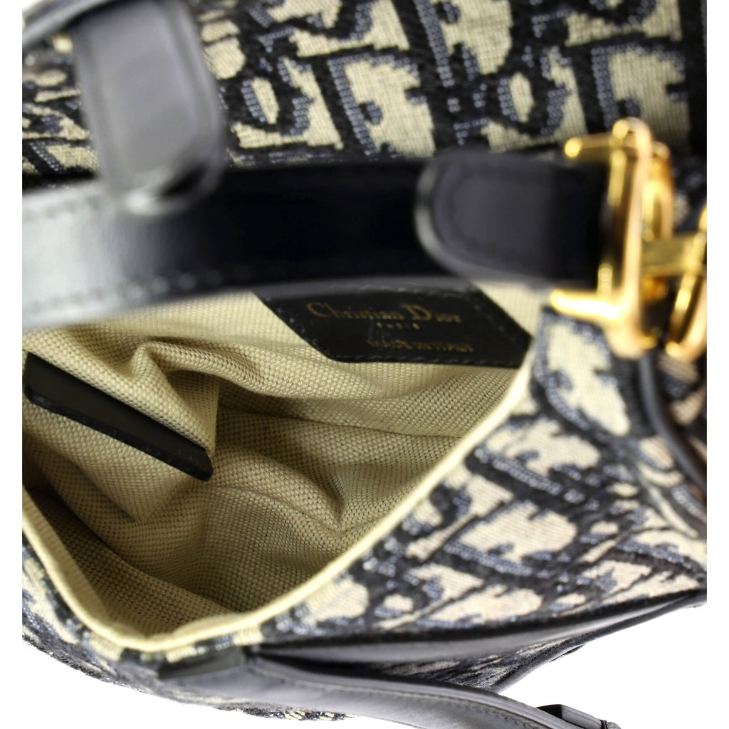 Saddle Handbag Oblique Canvas Mini