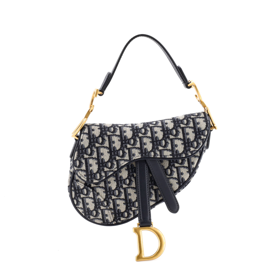 Saddle Handbag Oblique Canvas Mini