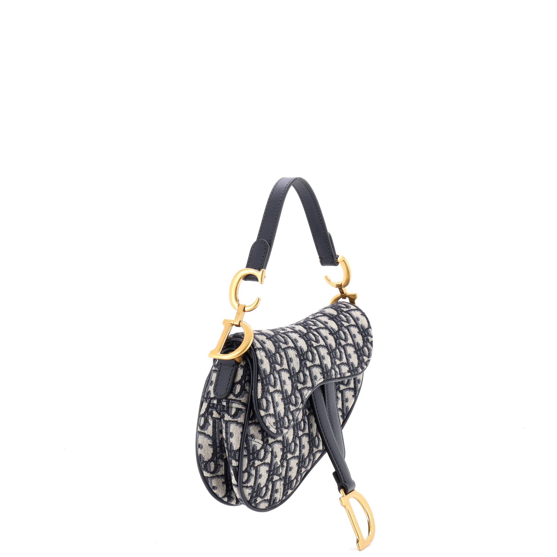 Saddle Handbag Oblique Canvas Mini