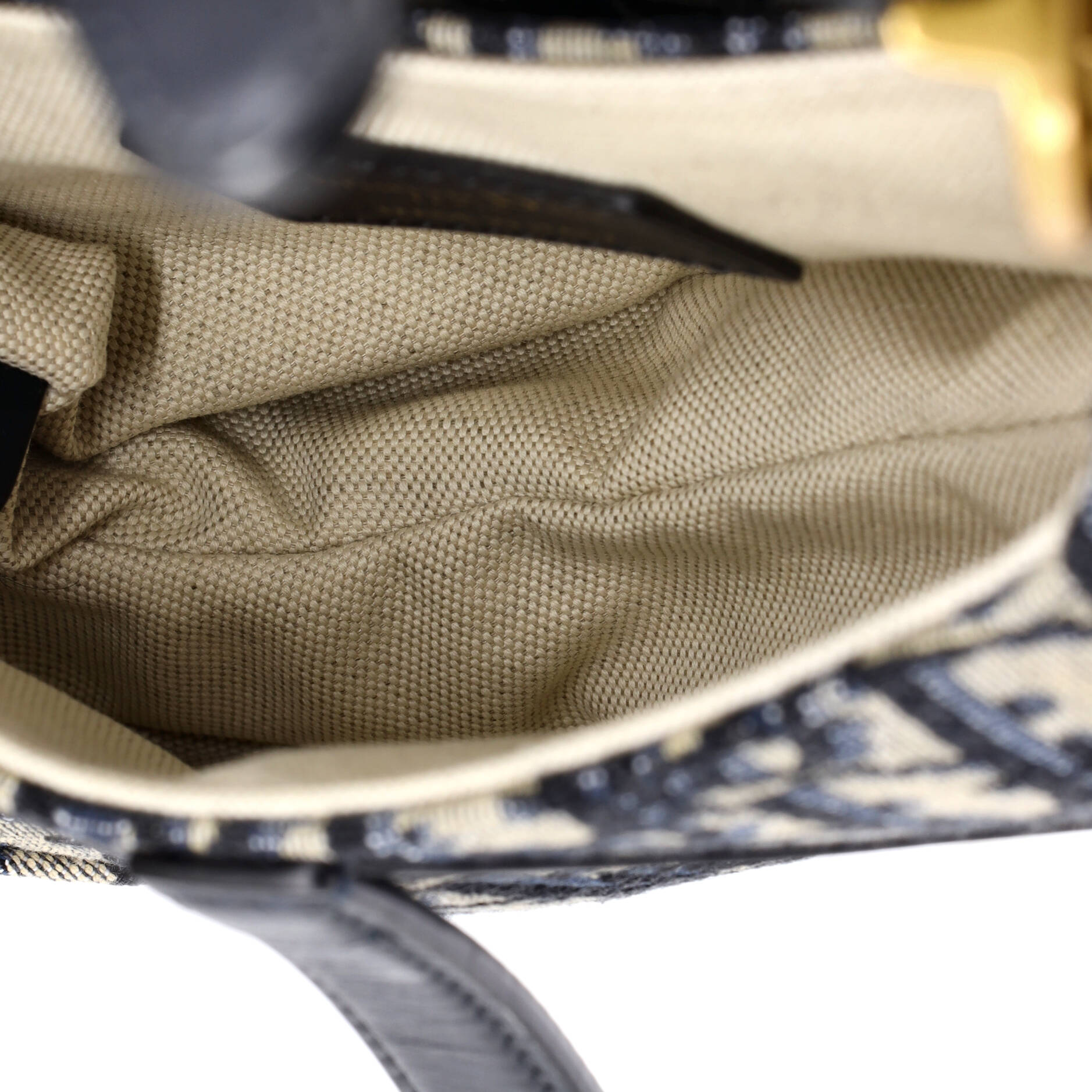 Saddle Handbag Oblique Canvas Mini