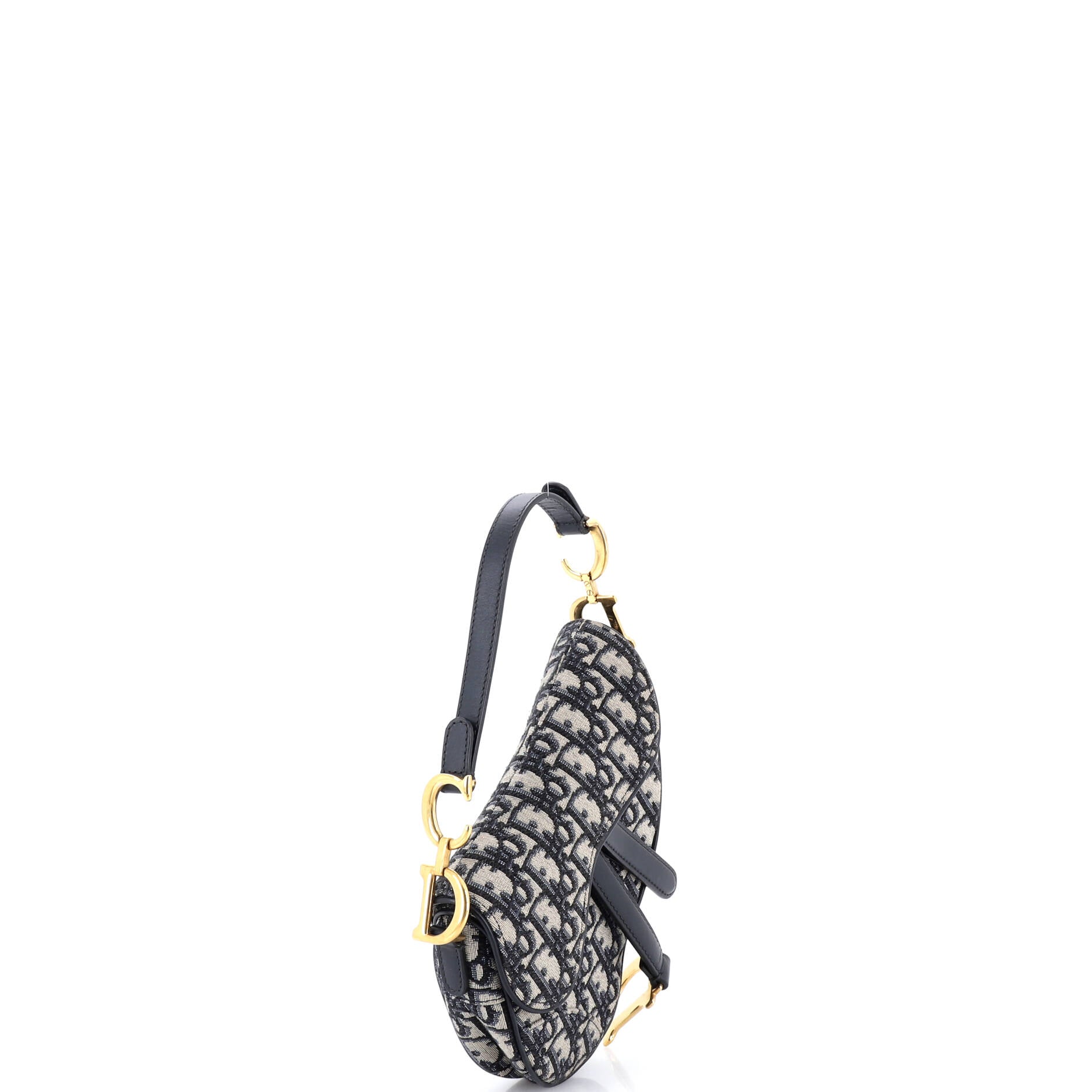 Saddle Handbag Oblique Canvas Mini
