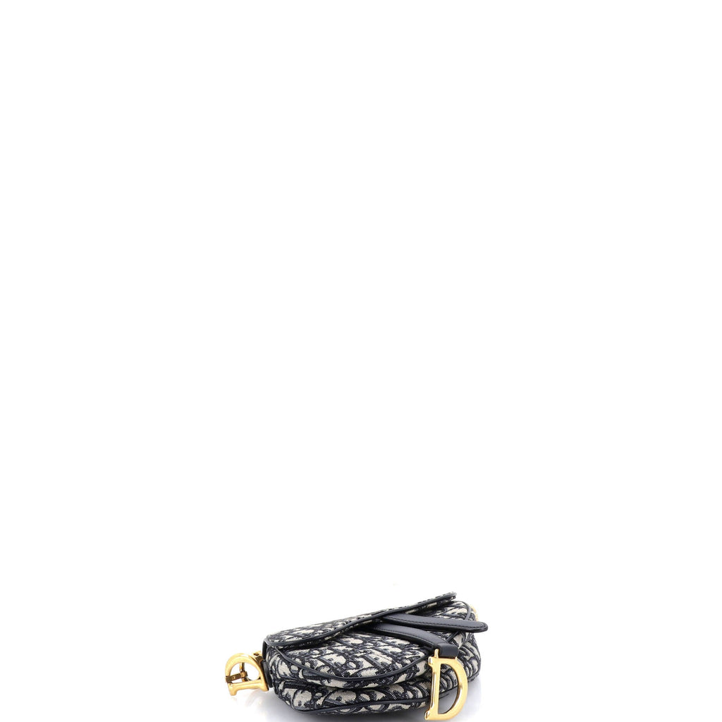Saddle Handbag Oblique Canvas Mini