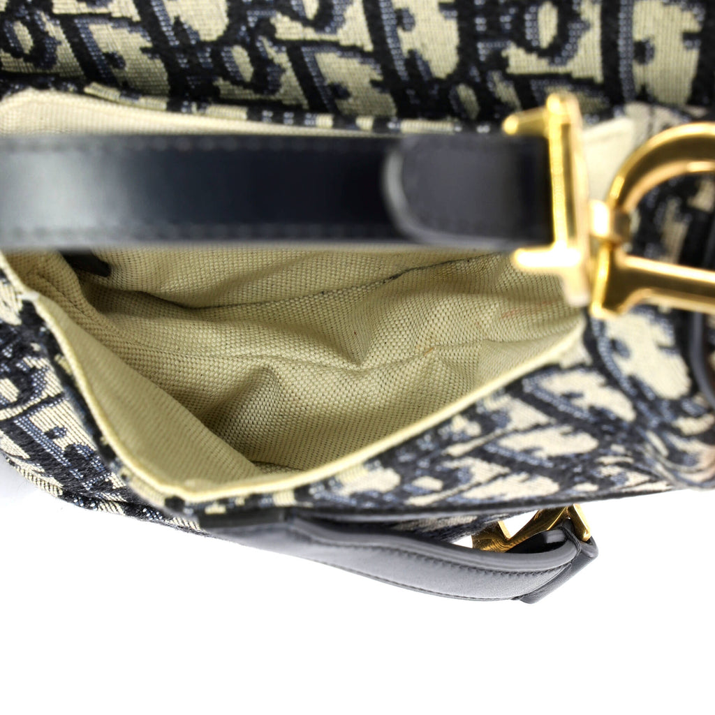 Saddle Handbag Oblique Canvas Mini