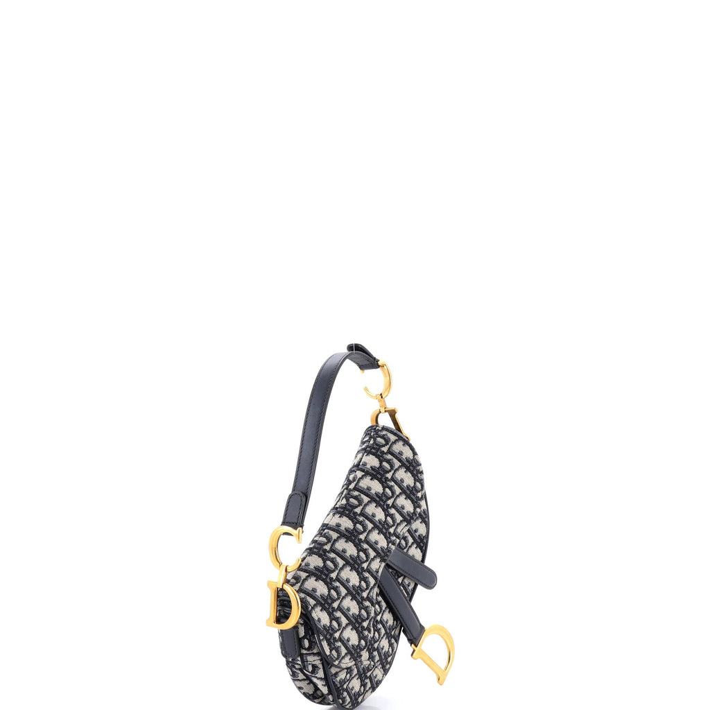 Saddle Handbag Oblique Canvas Mini