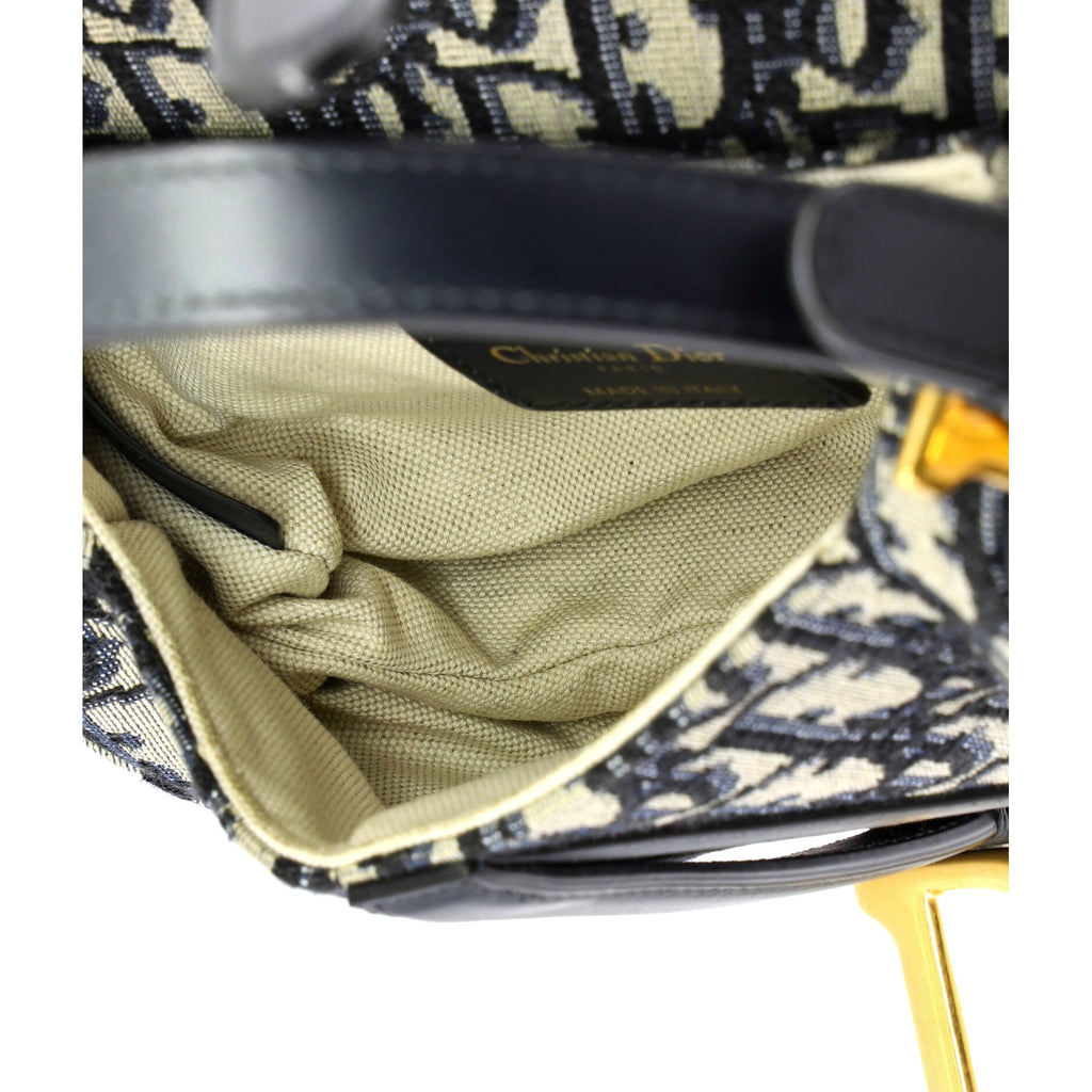 Saddle Handbag Oblique Canvas Mini