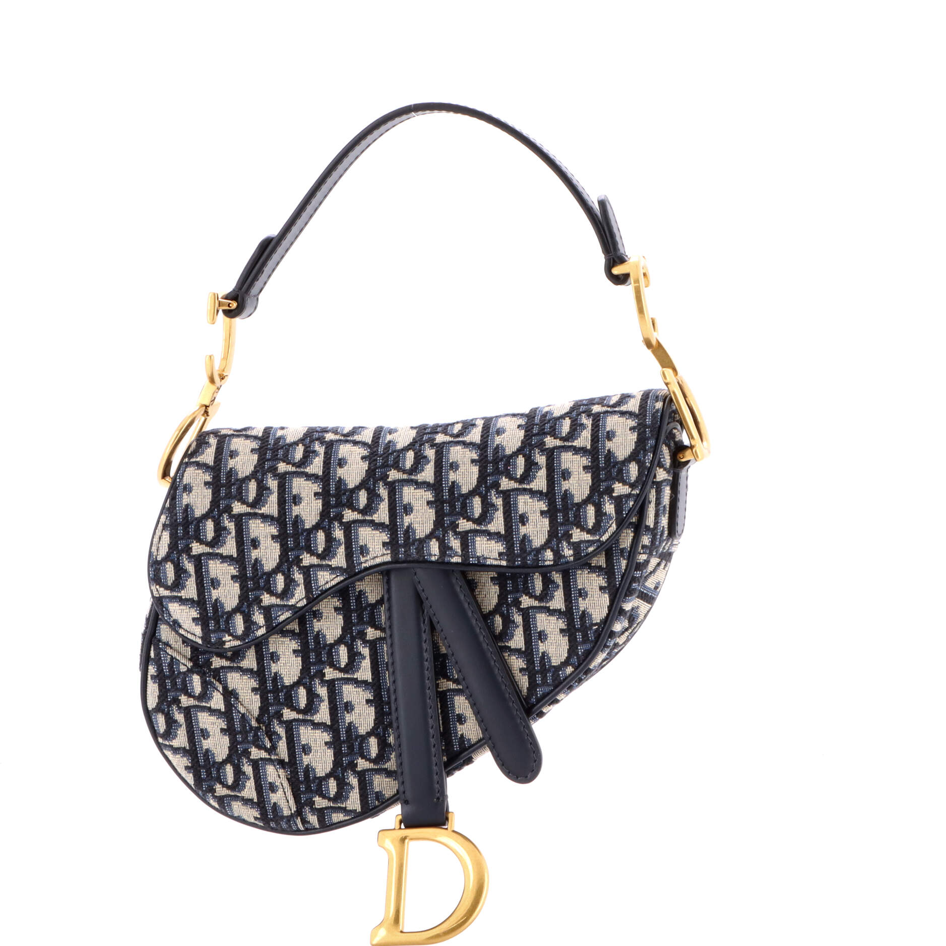 Saddle Handbag Oblique Canvas Mini