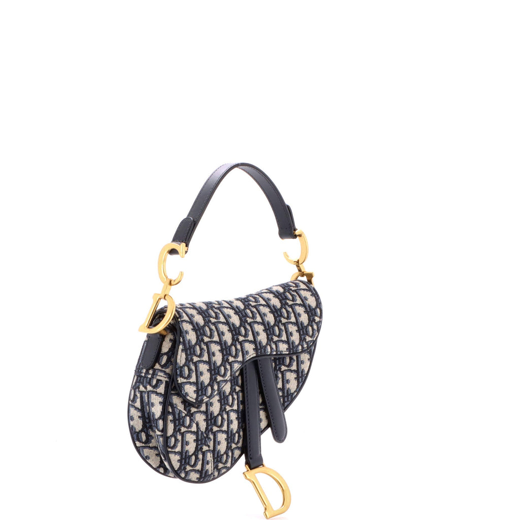 Saddle Handbag Oblique Canvas Mini
