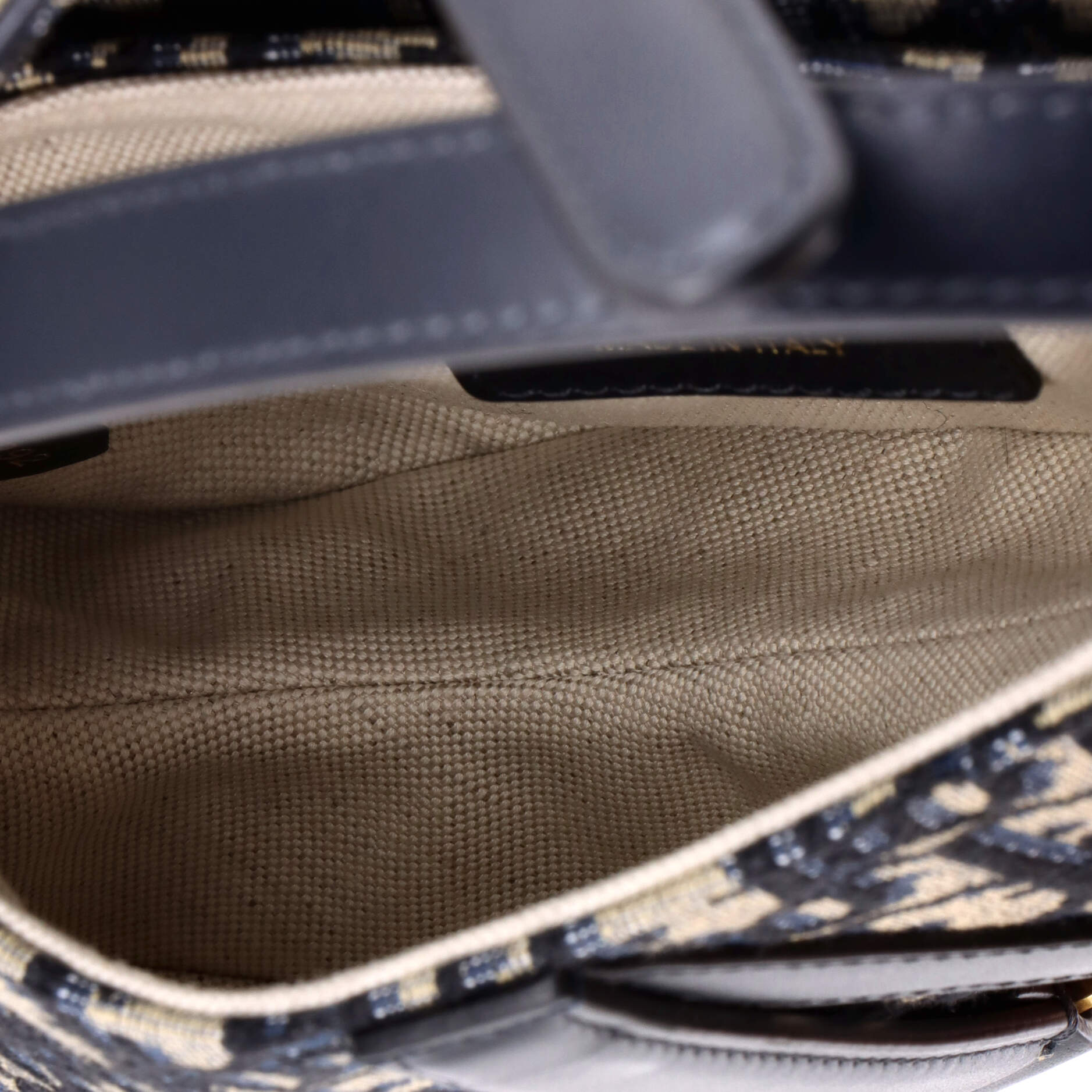 Saddle Handbag Oblique Canvas Mini