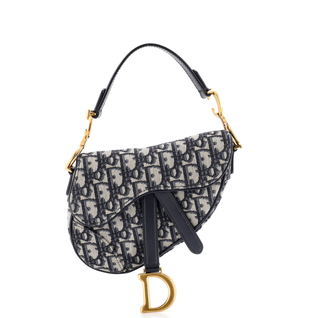 Saddle Handbag Oblique Canvas Mini