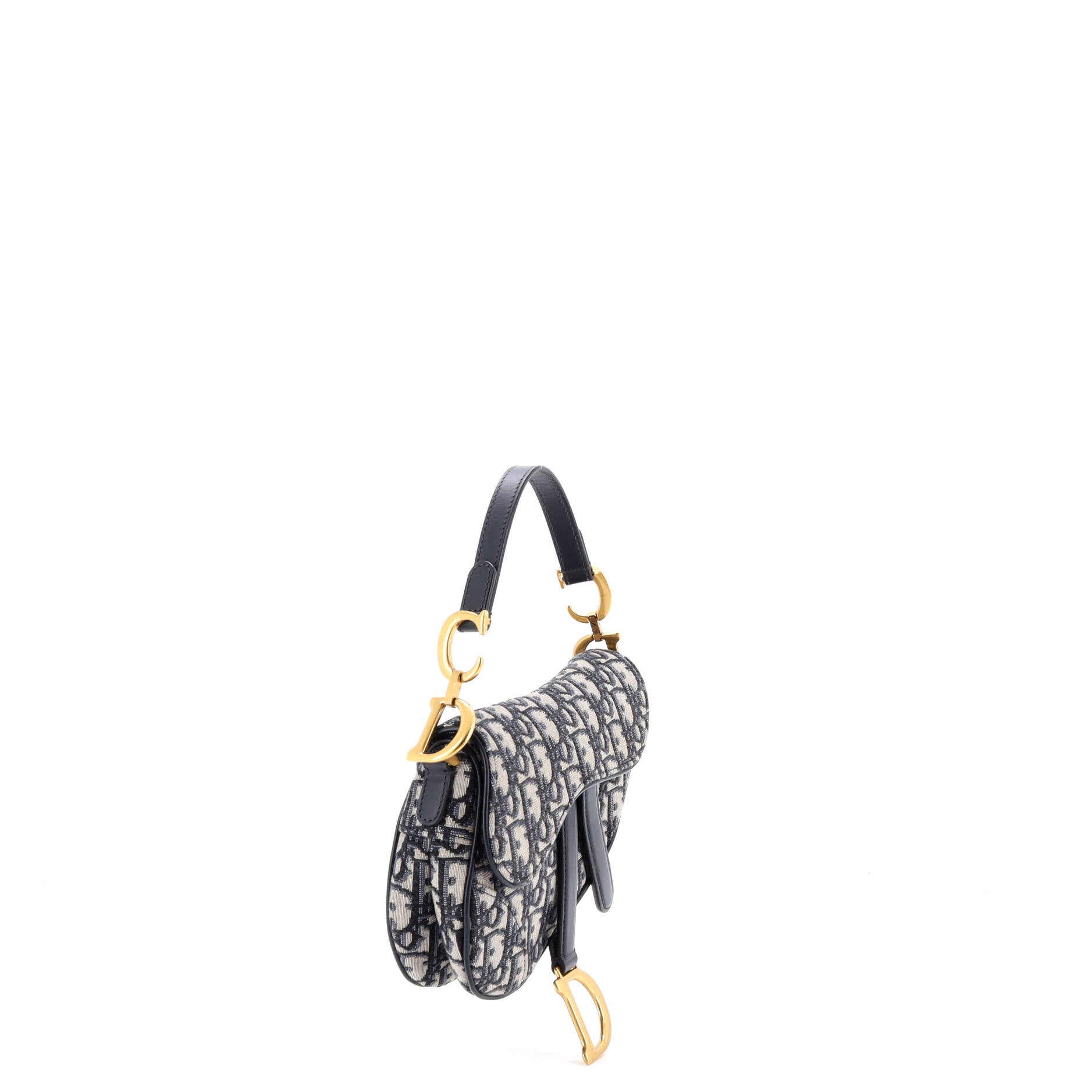 Saddle Handbag Oblique Canvas Mini