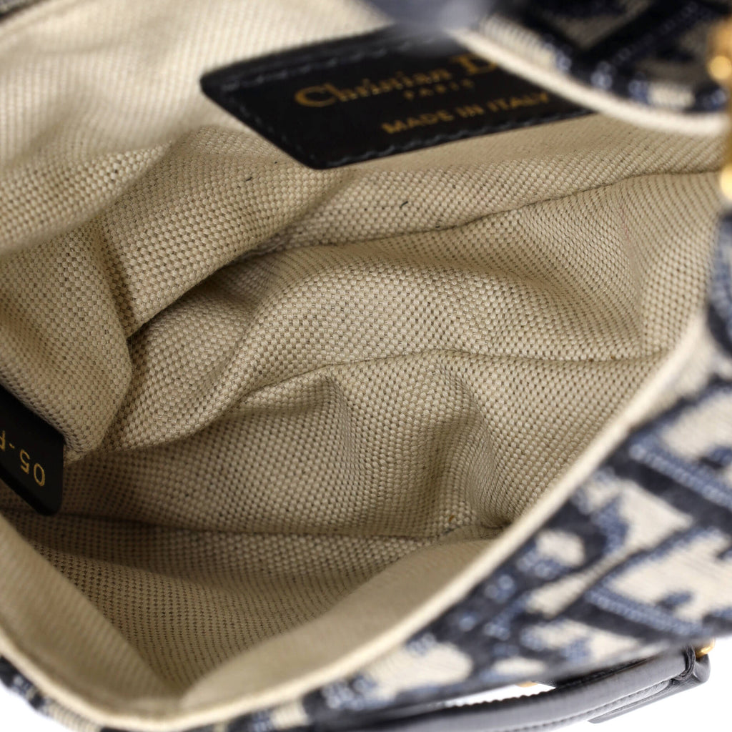 Saddle Handbag Oblique Canvas Mini