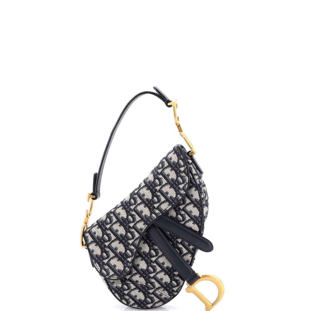 Saddle Handbag Oblique Canvas Mini