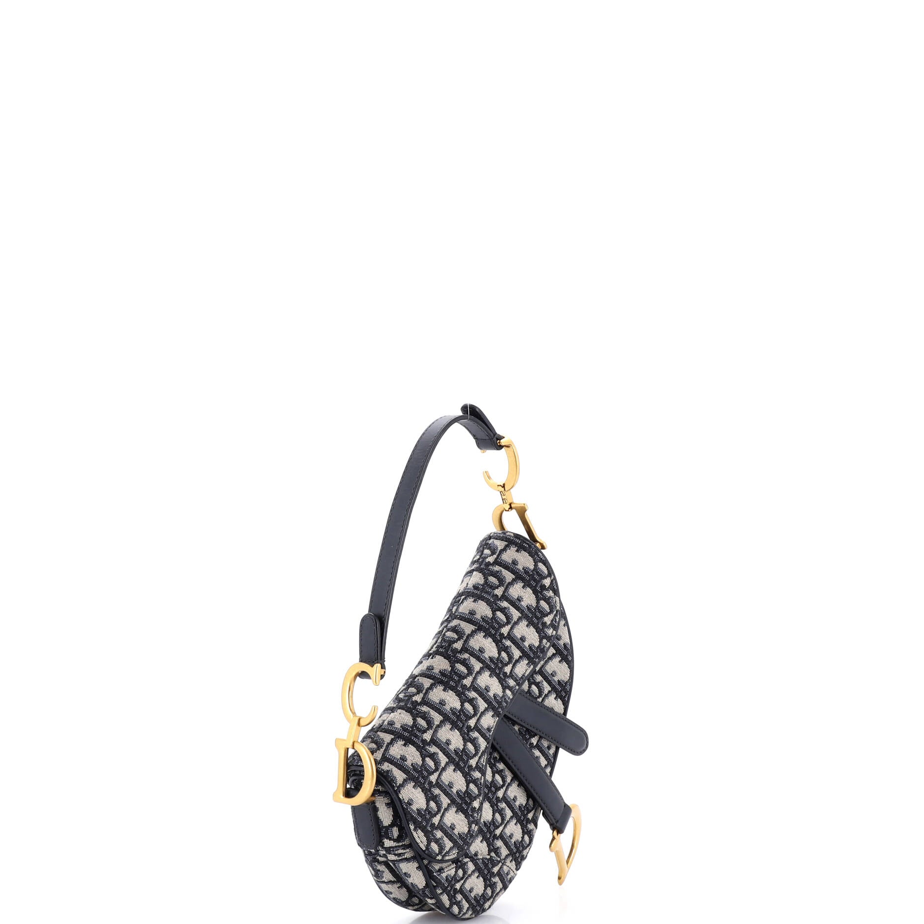 Saddle Handbag Oblique Canvas Mini