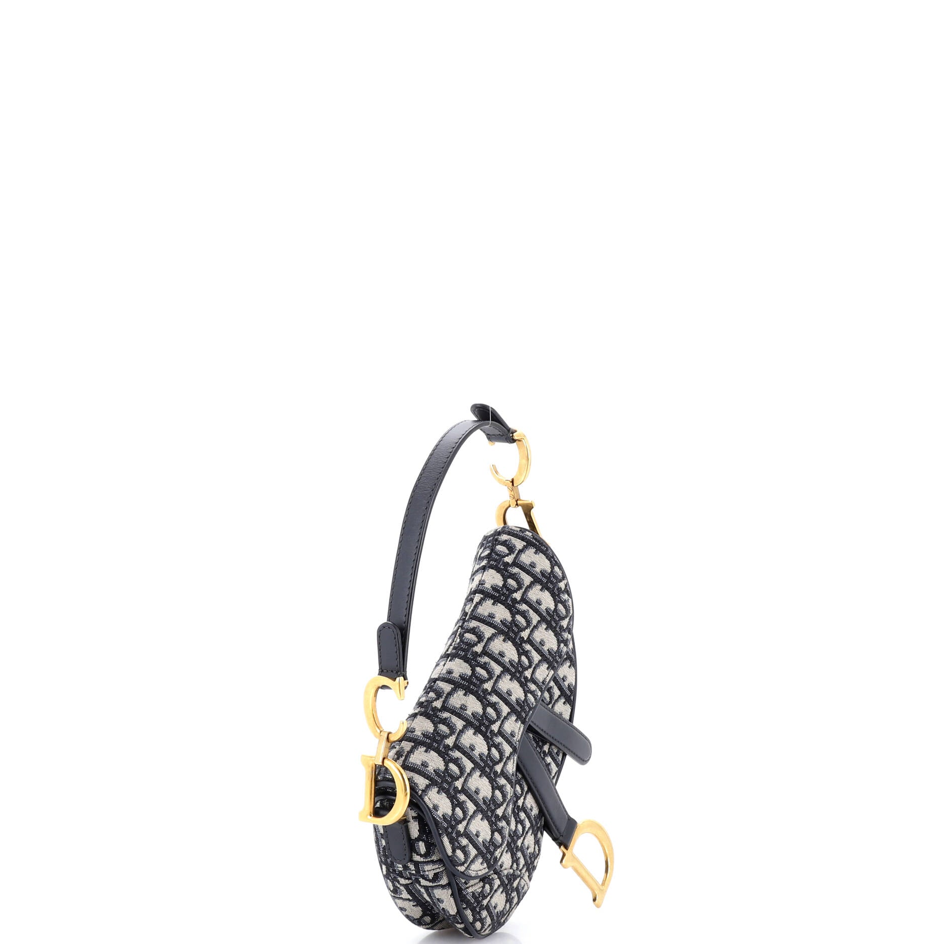 Saddle Handbag Oblique Canvas Mini