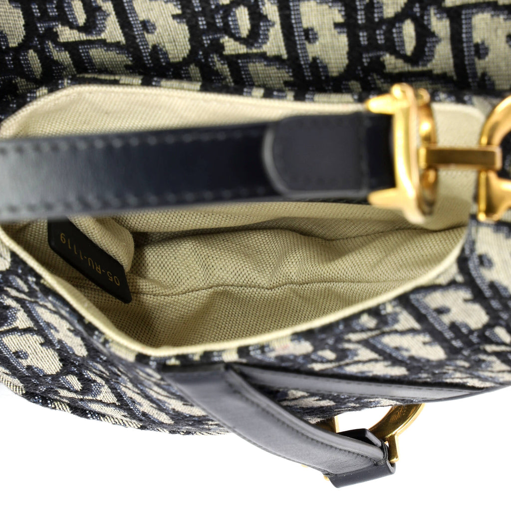 Saddle Handbag Oblique Canvas Mini
