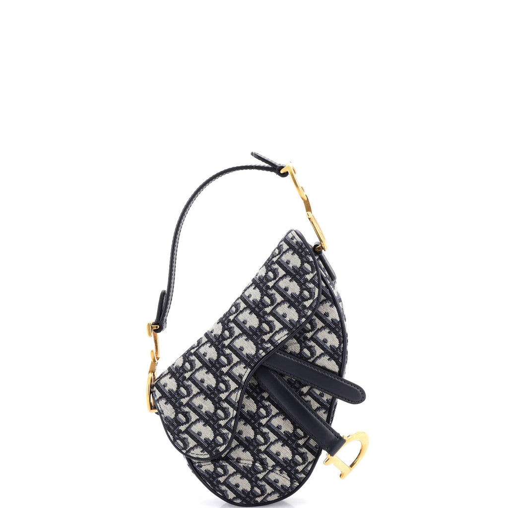 Saddle Handbag Oblique Canvas Mini