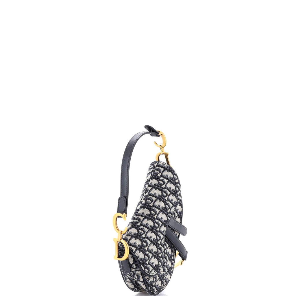 Saddle Handbag Oblique Canvas Mini