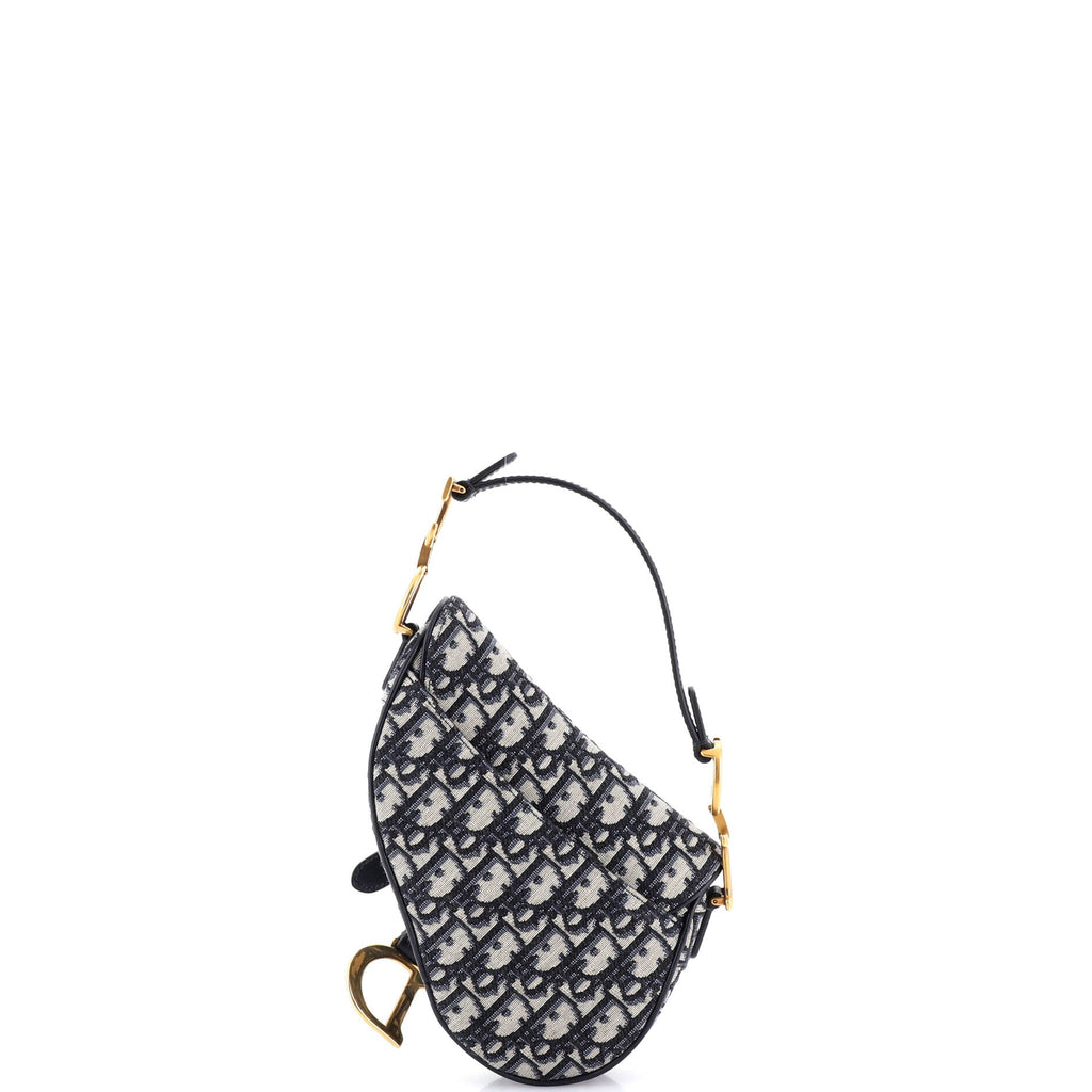 Saddle Handbag Oblique Canvas Mini
