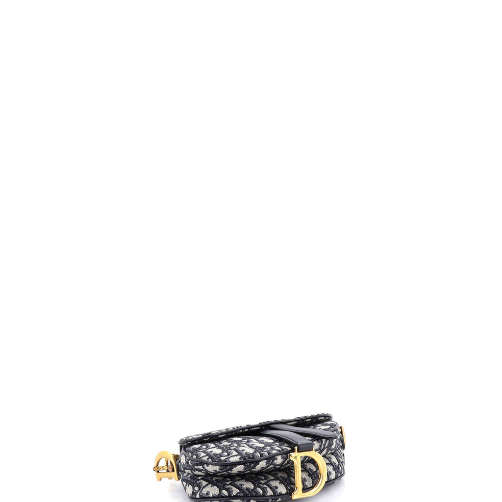 Saddle Handbag Oblique Canvas Mini