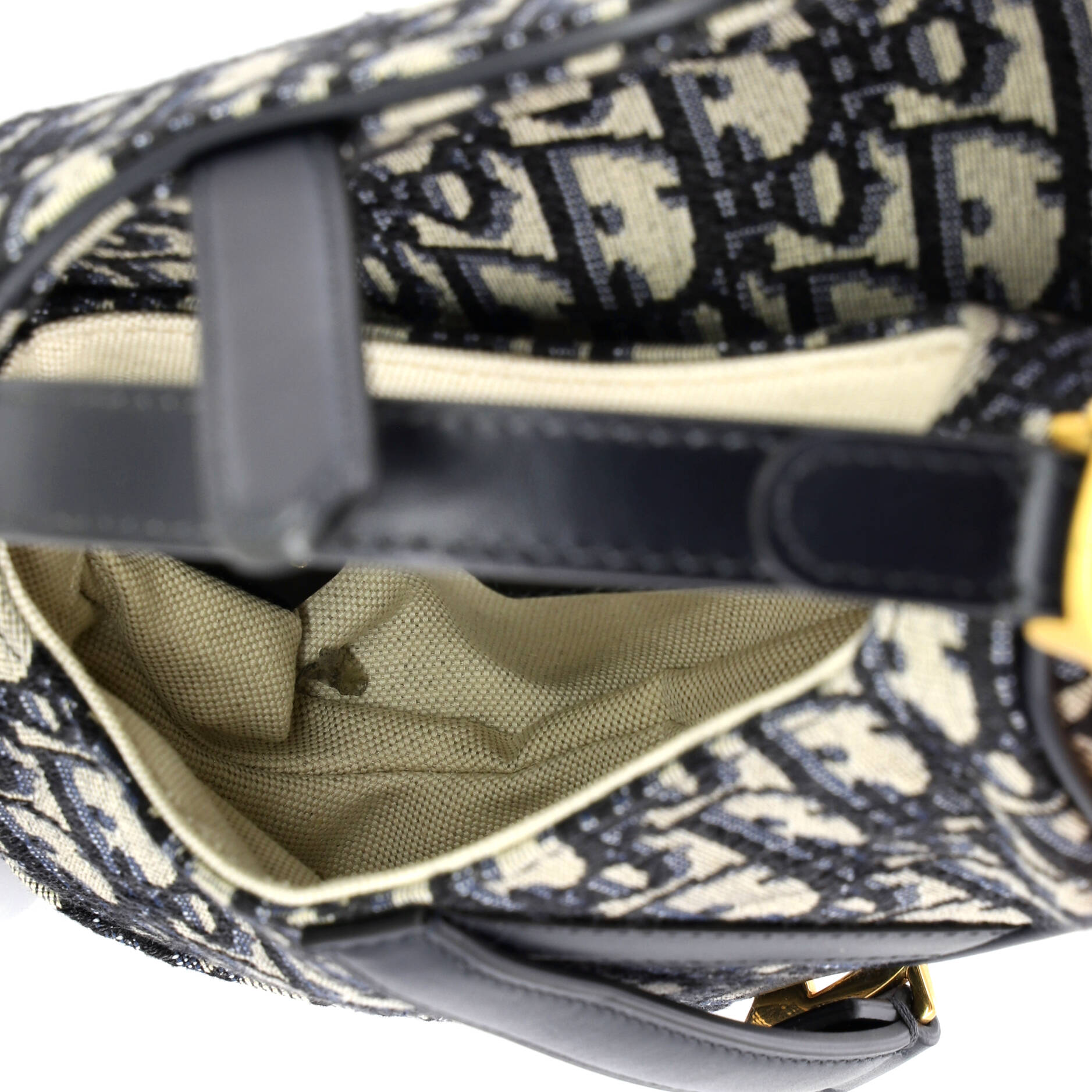 Saddle Handbag Oblique Canvas Mini