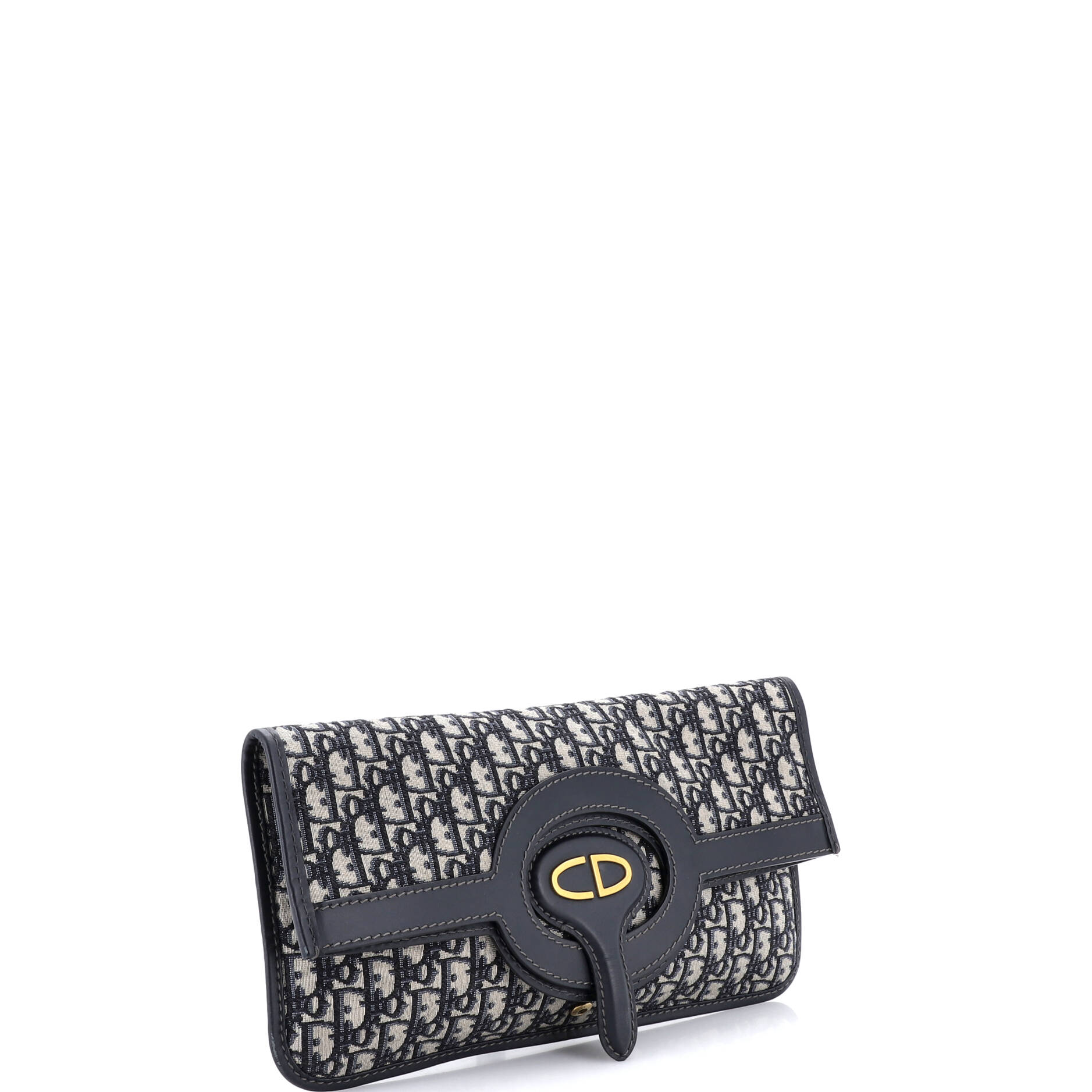 Fold Over Clutch Oblique Canvas