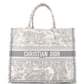 Book Tote Embroidered Canvas Large