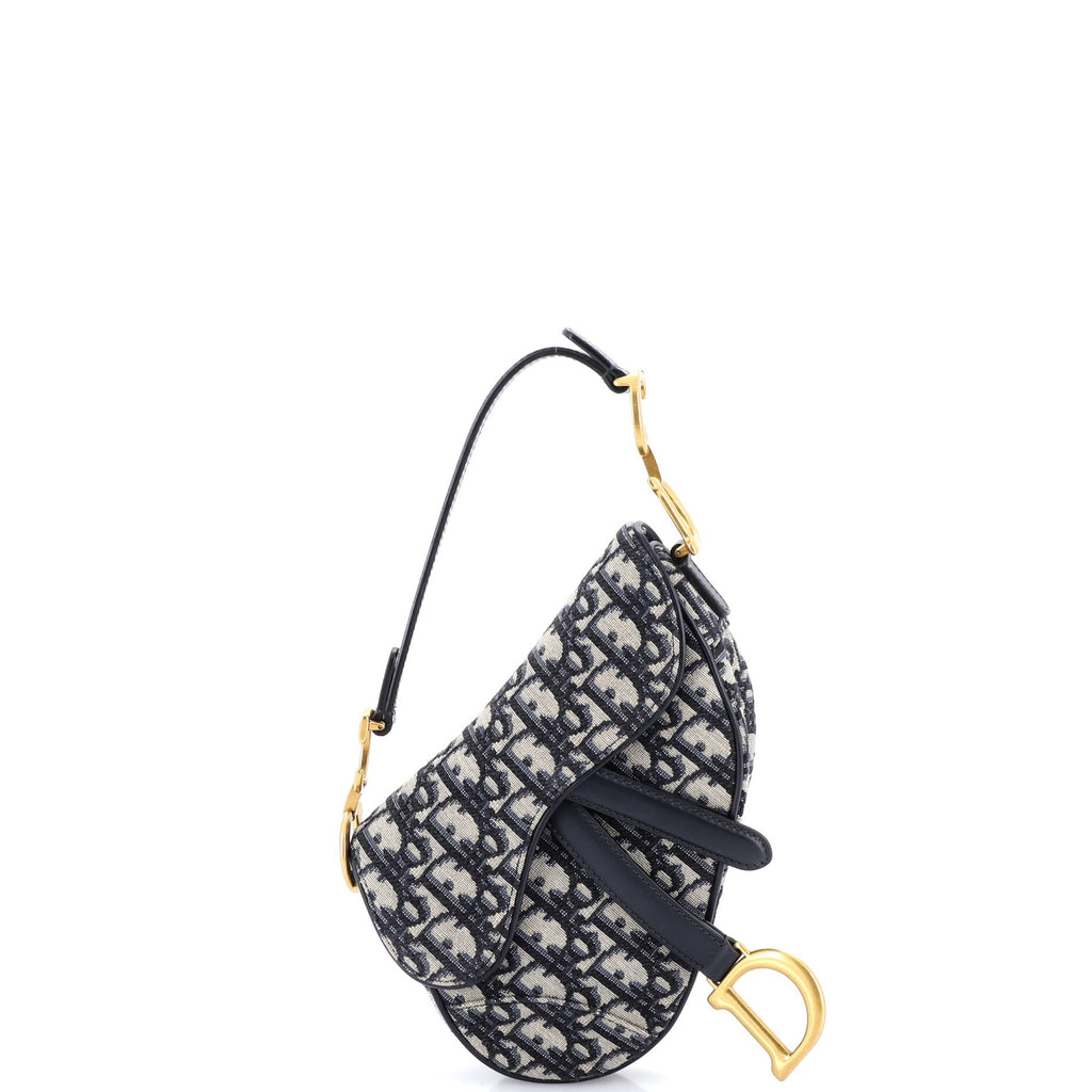 Saddle Handbag Oblique Canvas Mini