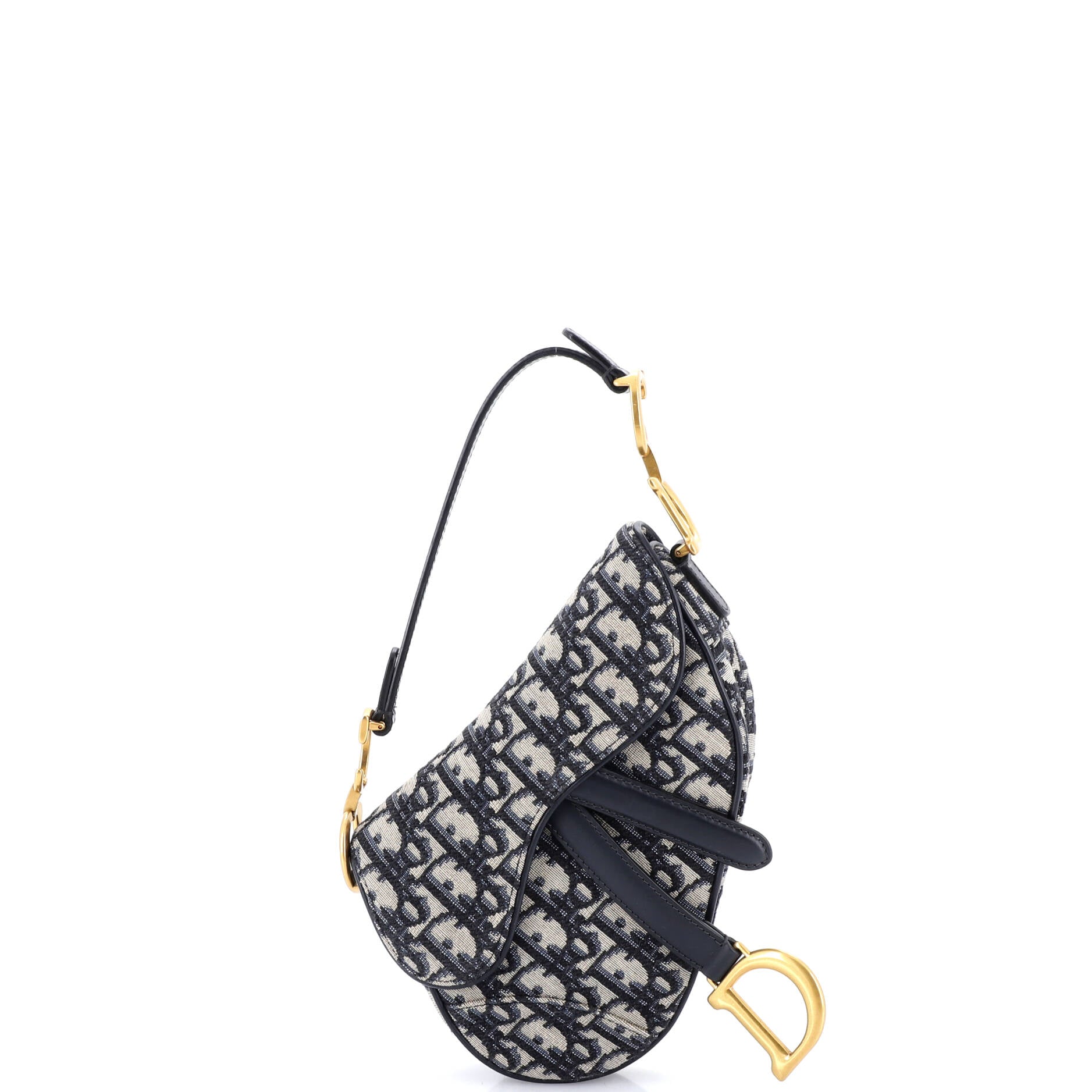 Saddle Handbag Oblique Canvas Mini