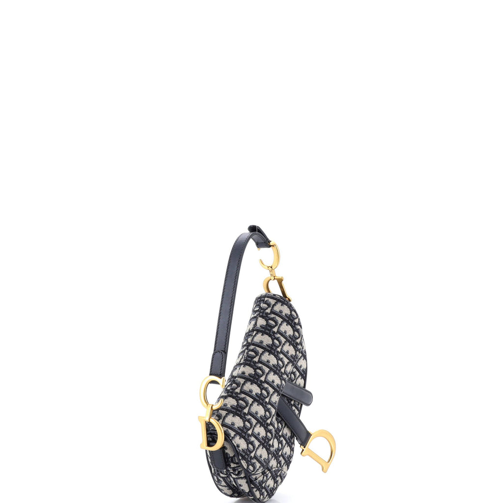 Saddle Handbag Oblique Canvas Mini