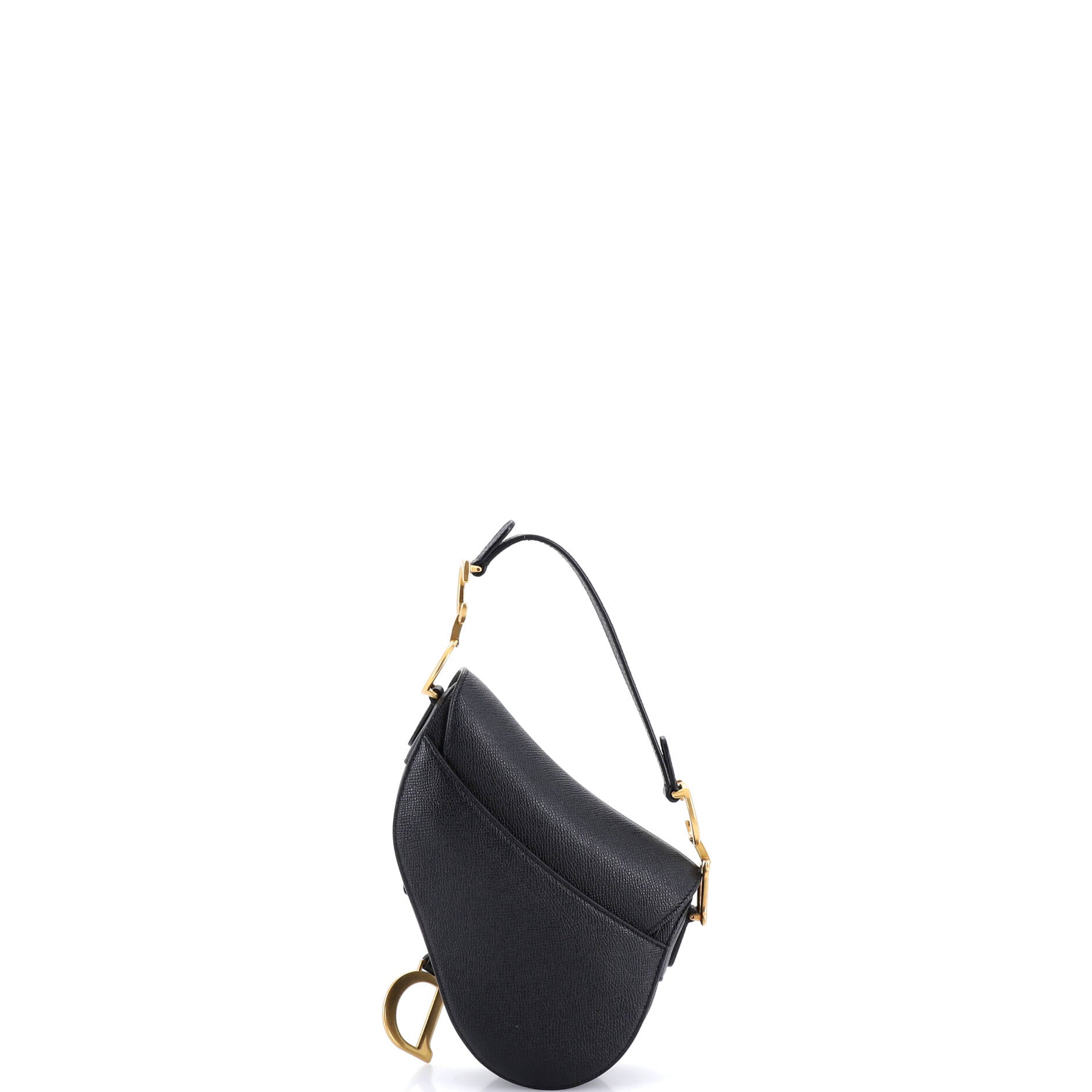 Saddle Handbag with Strap Leather Mini