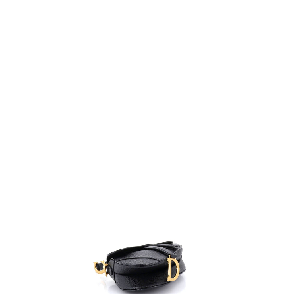 Saddle Handbag with Strap Leather Mini