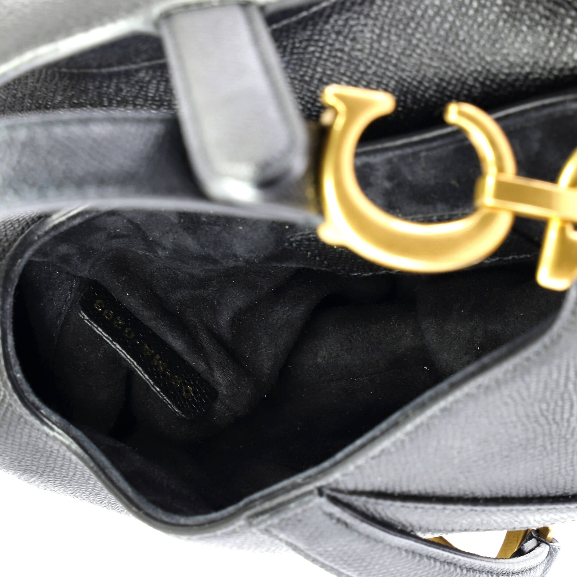 Saddle Handbag with Strap Leather Mini