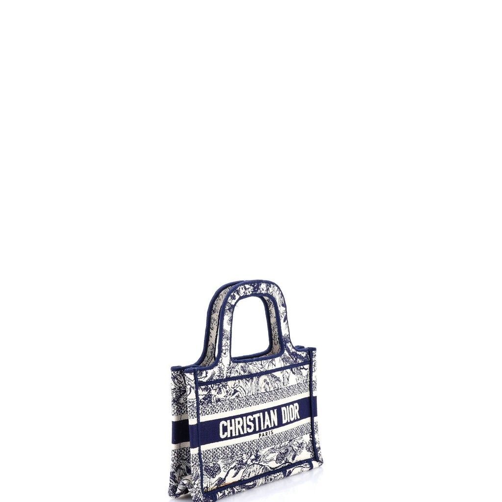 Book Tote Embroidered Canvas Mini