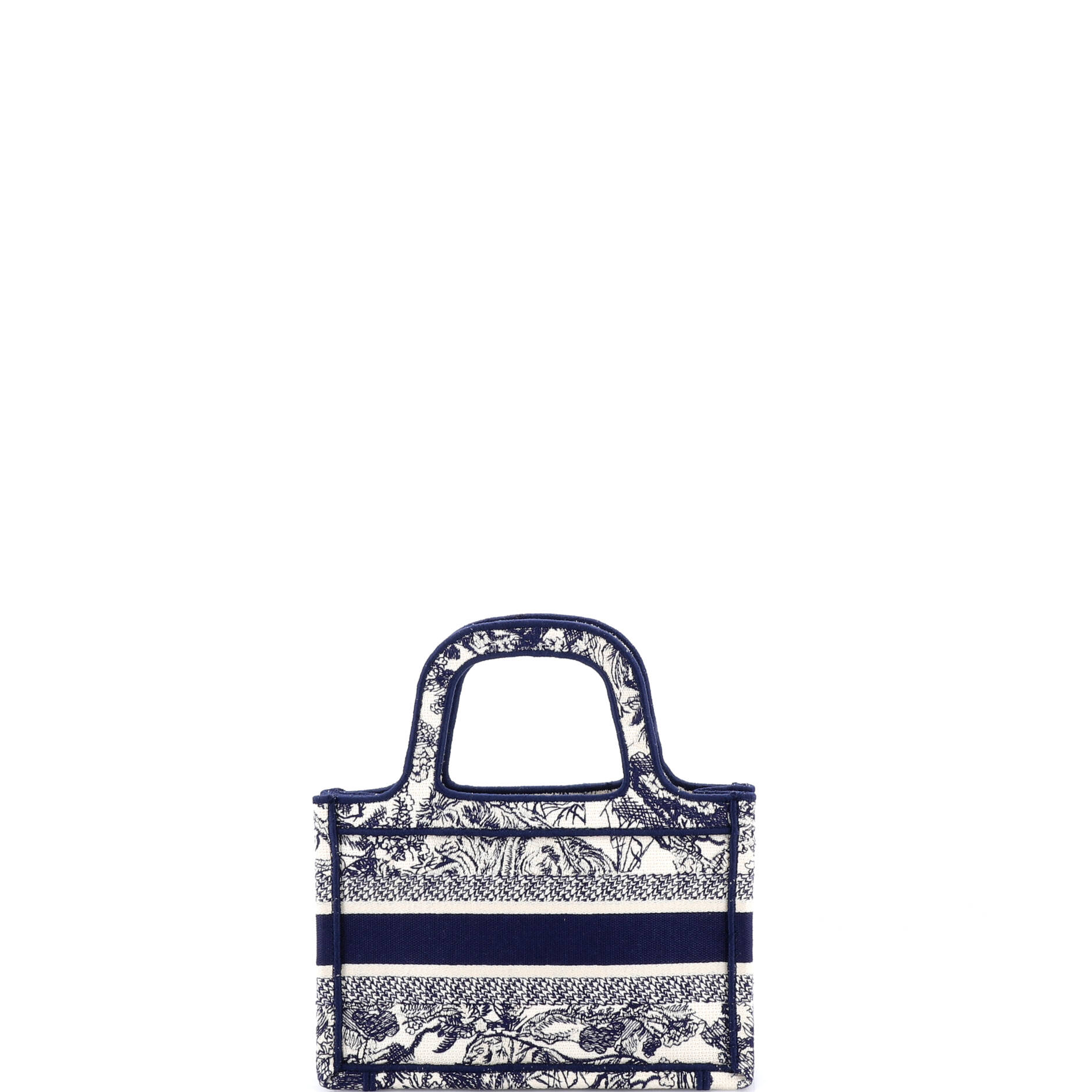 Book Tote Embroidered Canvas Mini