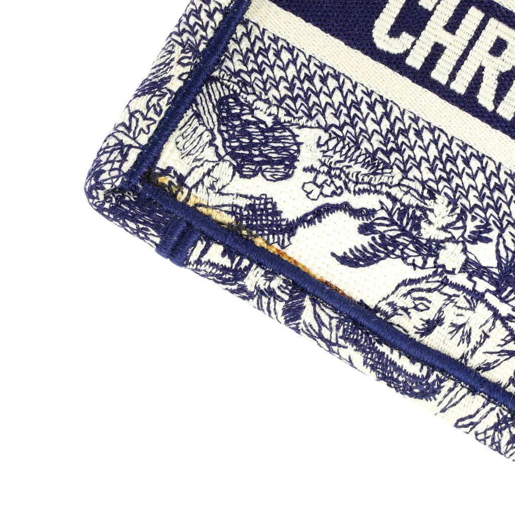 Book Tote Embroidered Canvas Mini