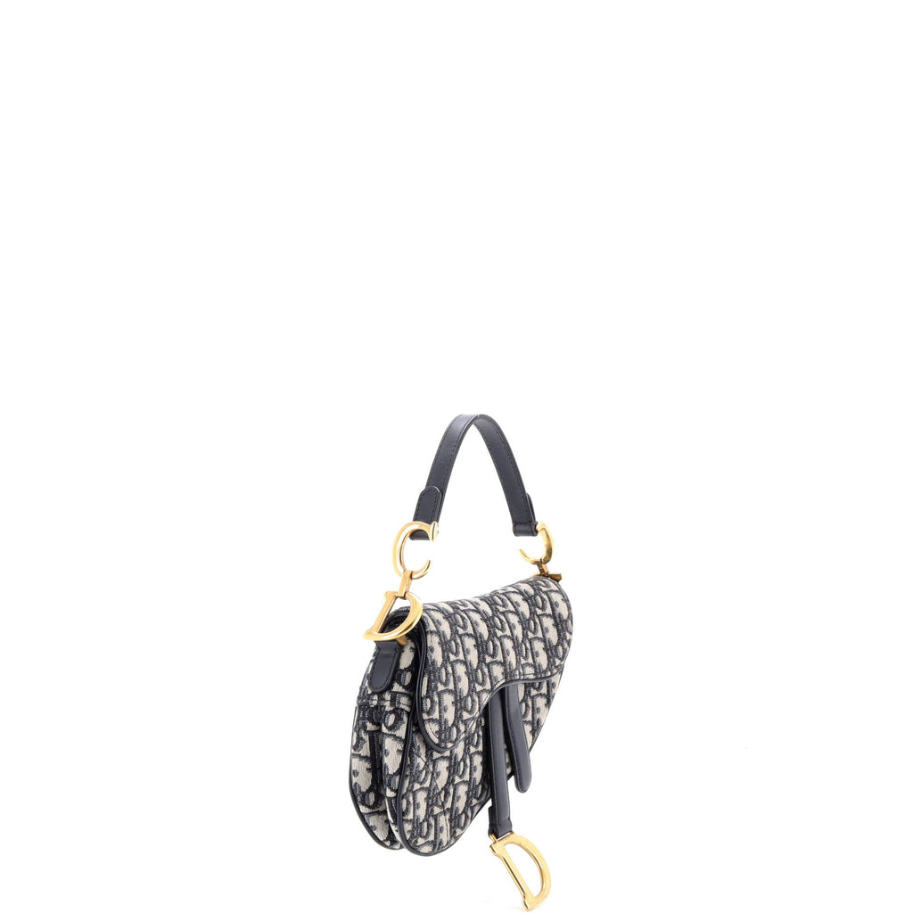 Saddle Handbag Oblique Canvas Mini