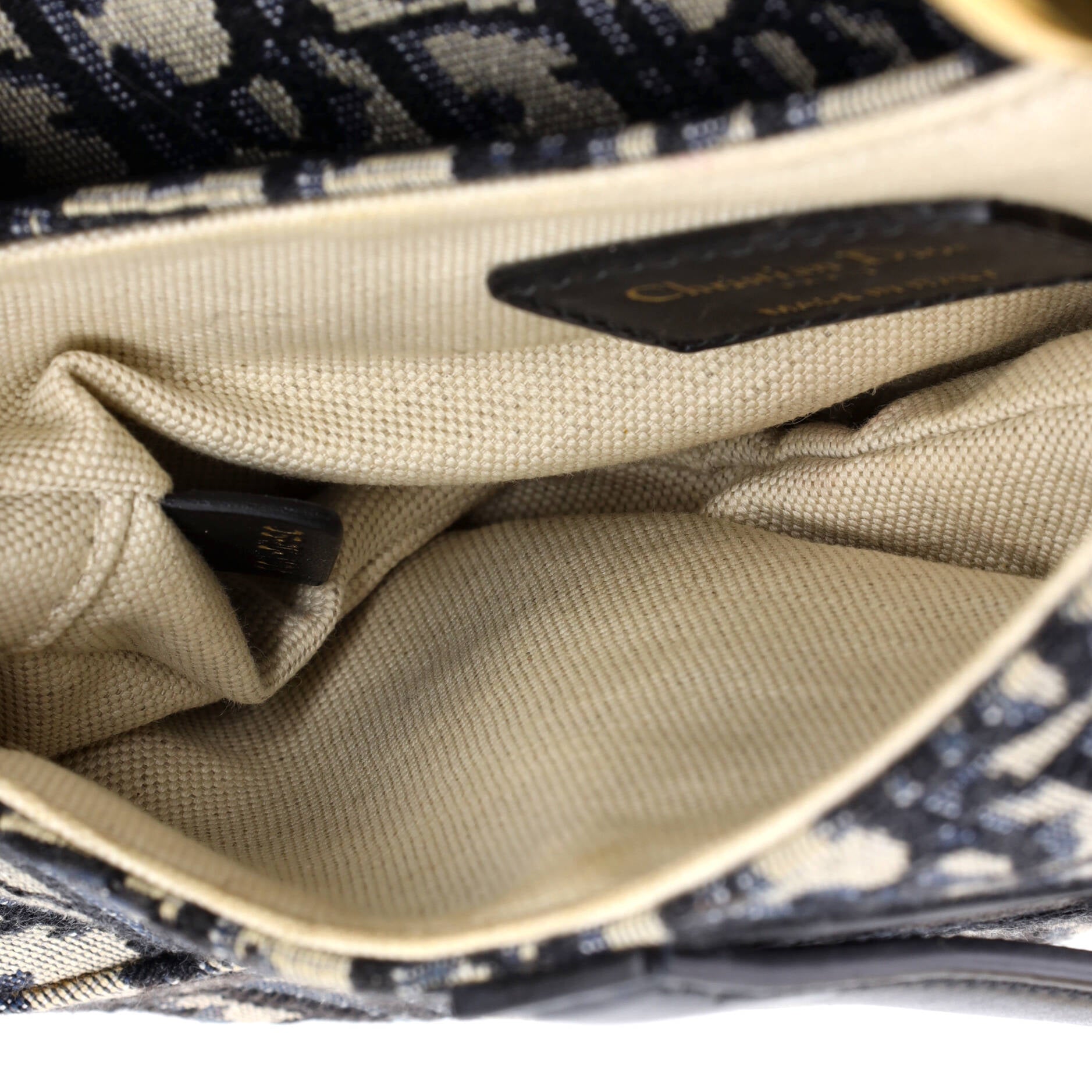 Saddle Handbag Oblique Canvas Mini