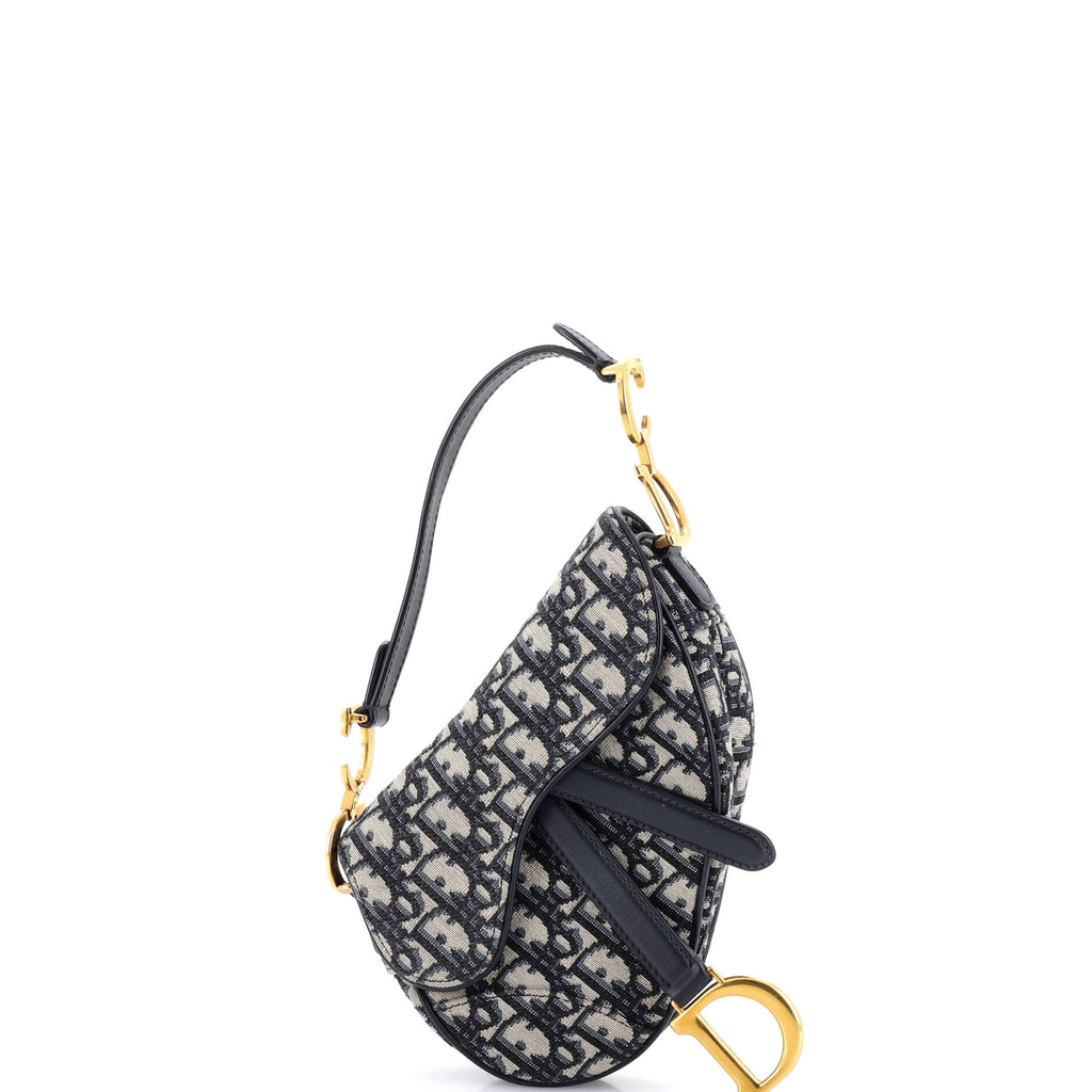 Saddle Handbag Oblique Canvas Mini