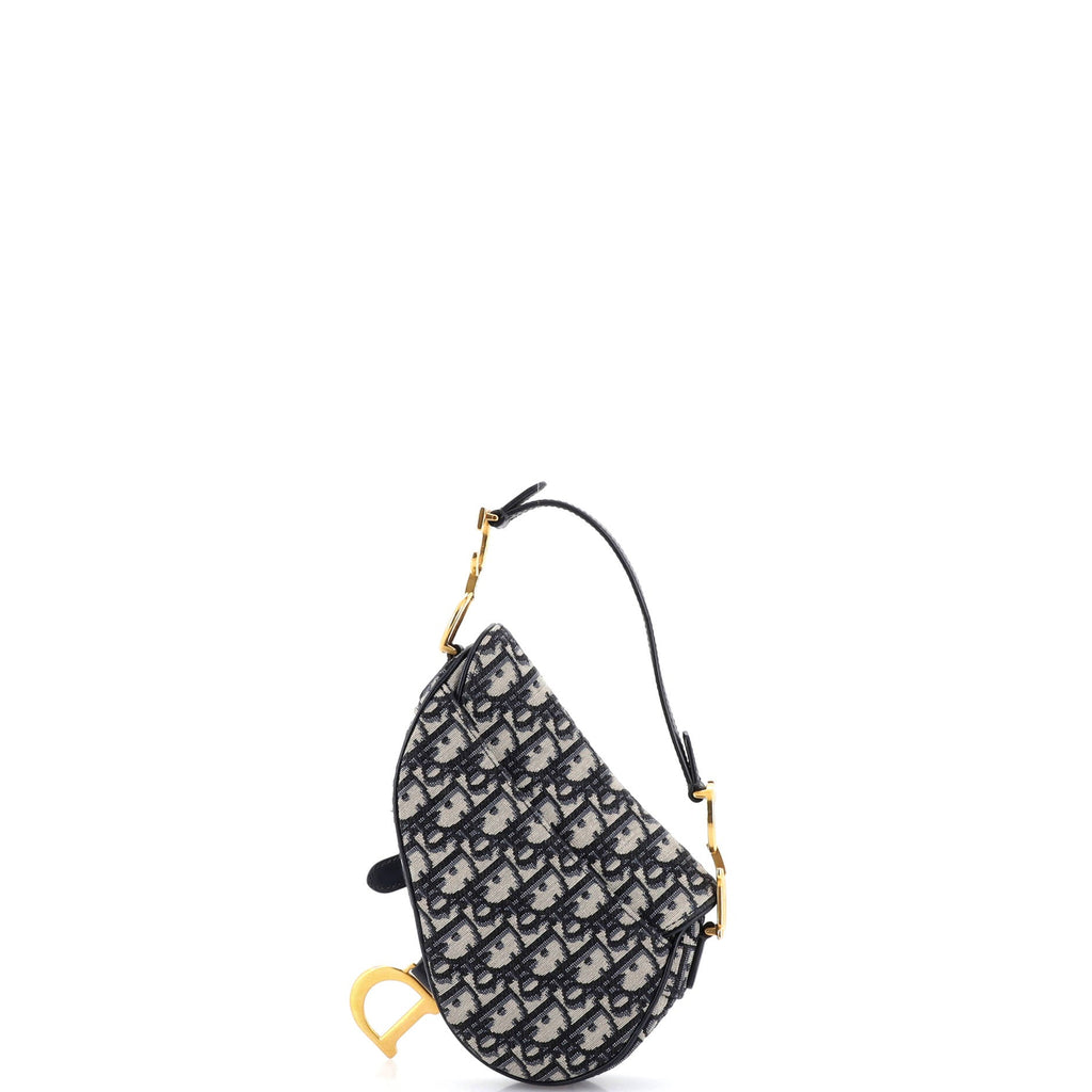 Saddle Handbag Oblique Canvas Mini