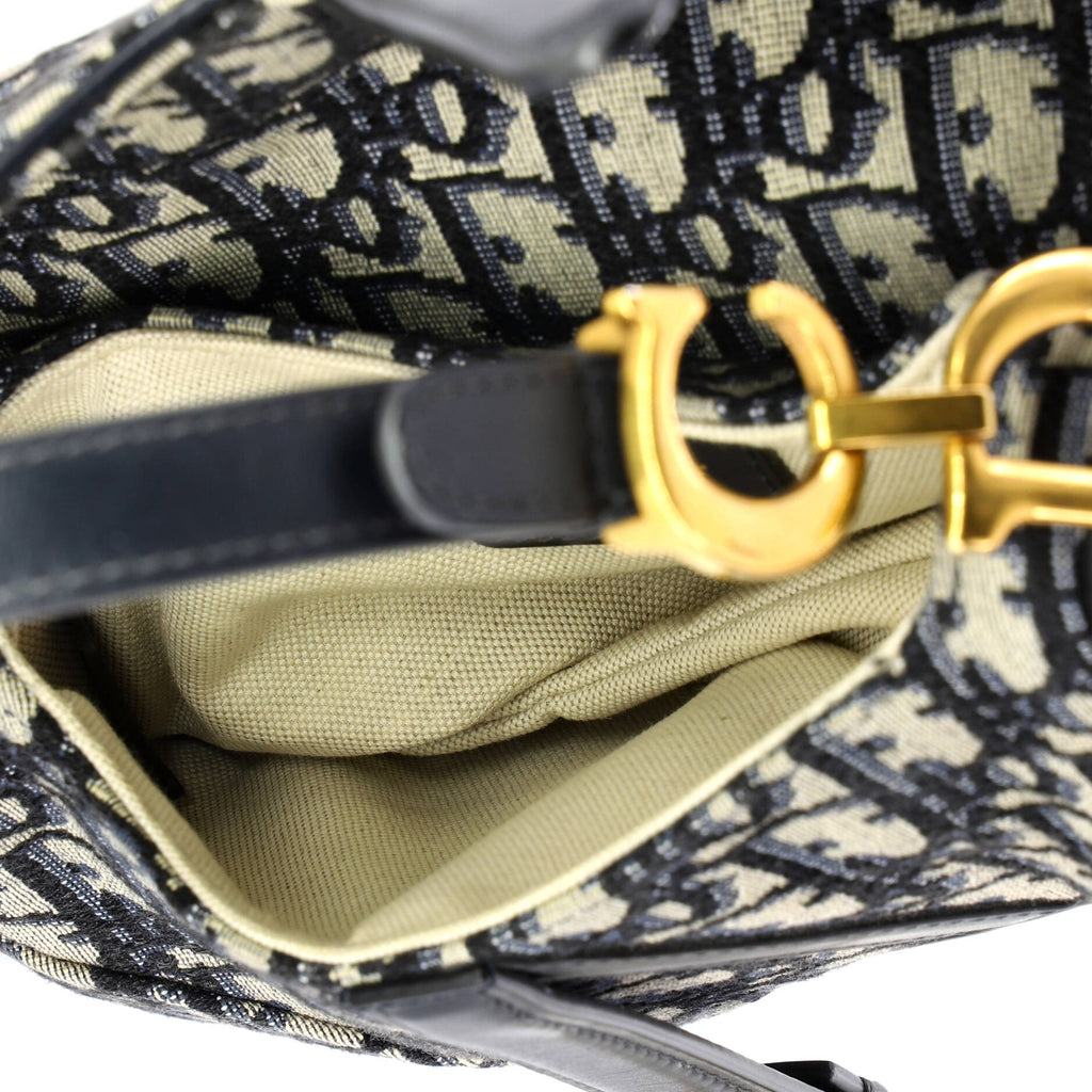 Saddle Handbag Oblique Canvas Mini