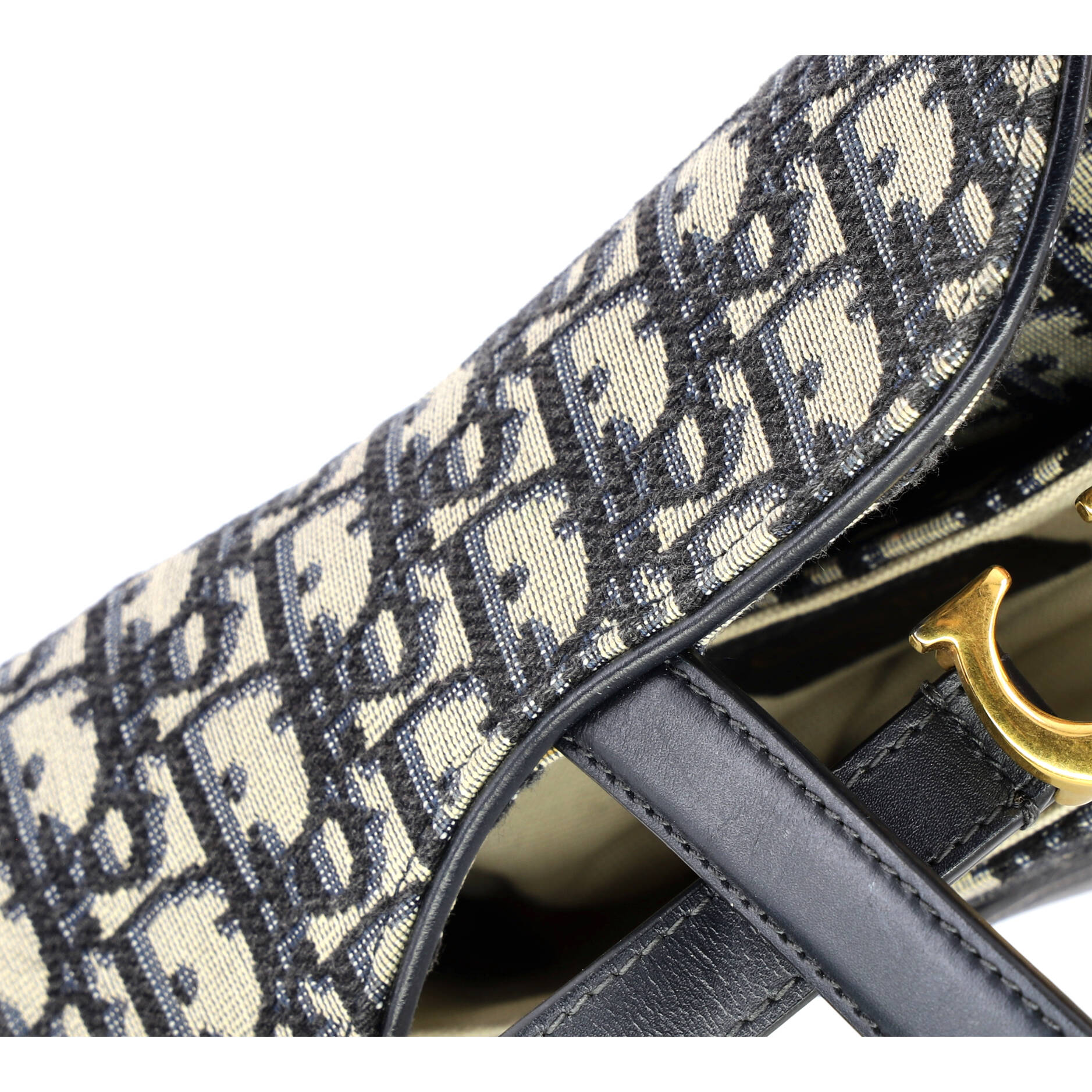 Saddle Handbag Oblique Canvas Mini