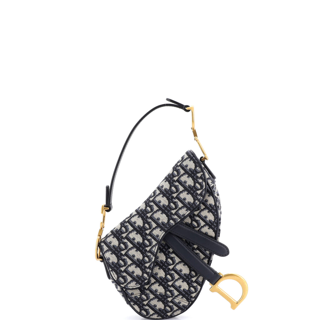 Saddle Handbag Oblique Canvas Mini