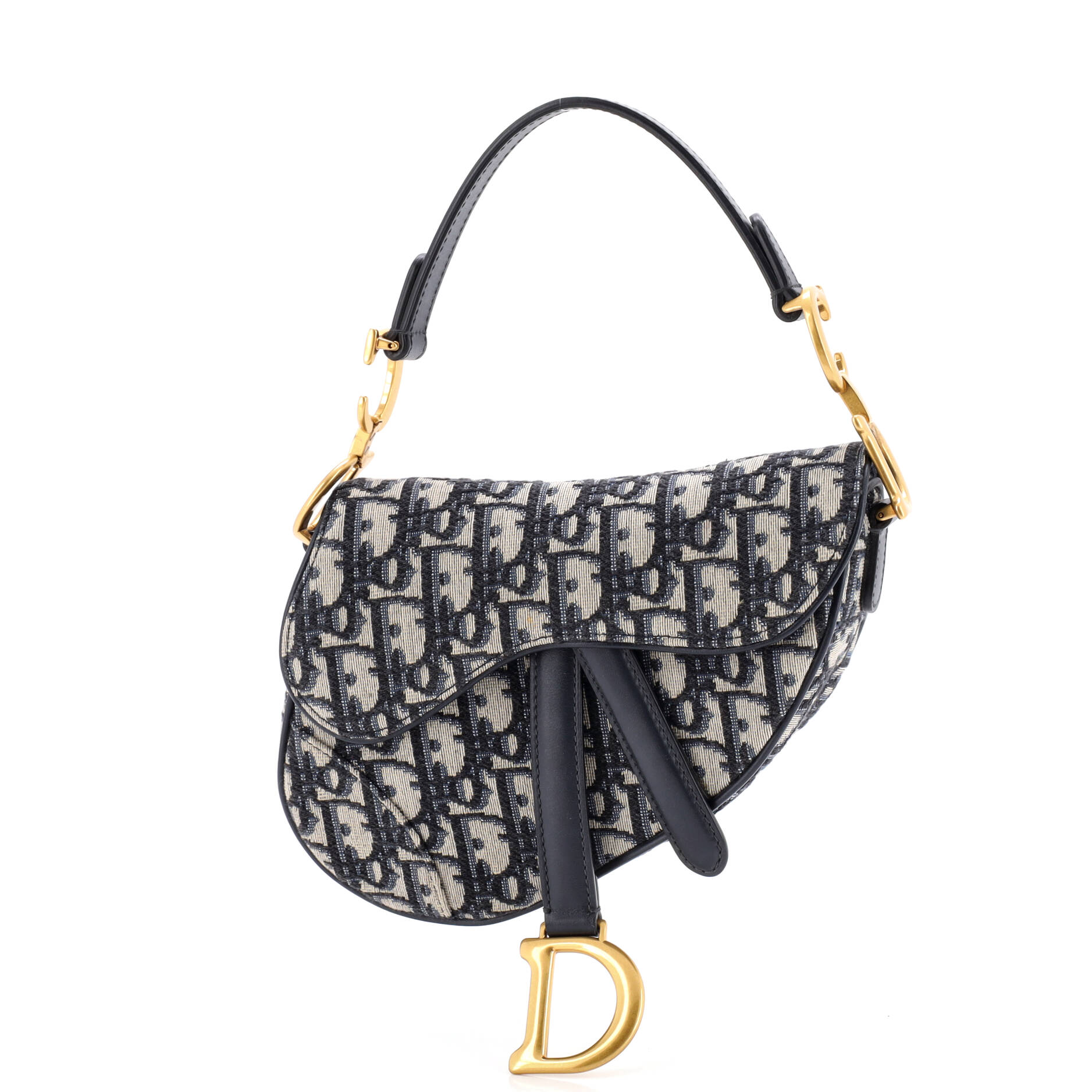 Saddle Handbag Oblique Canvas Mini