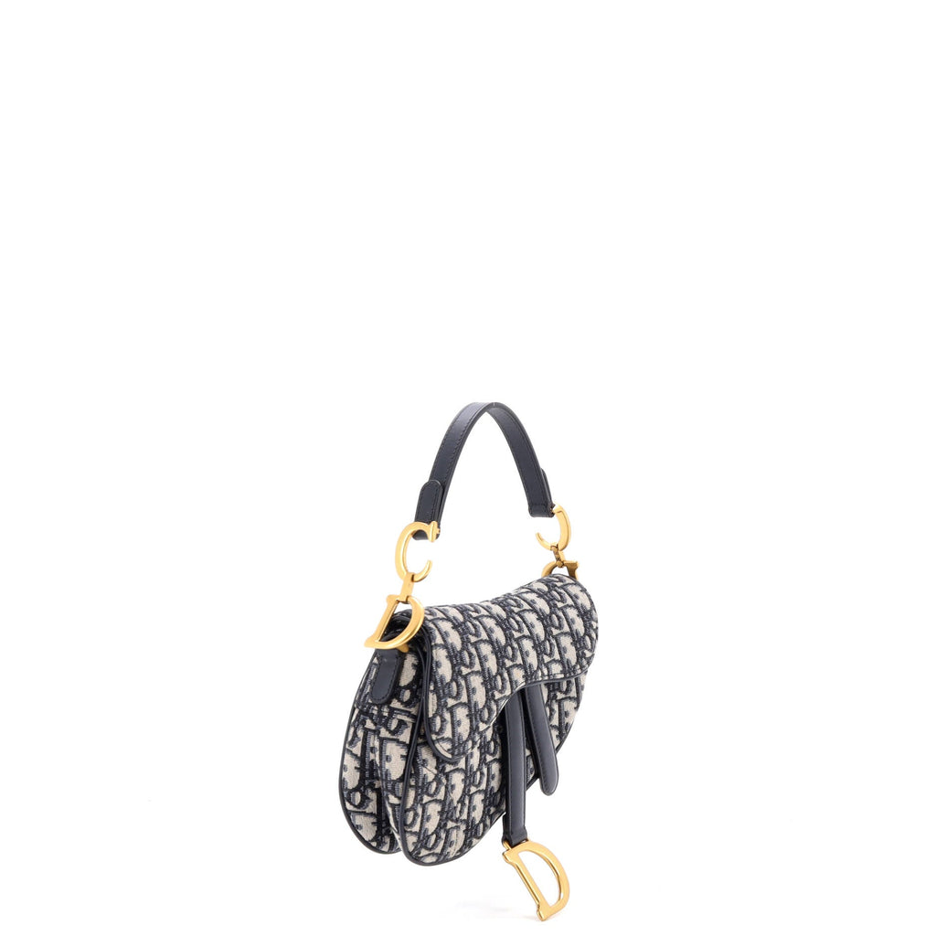 Saddle Handbag Oblique Canvas Mini