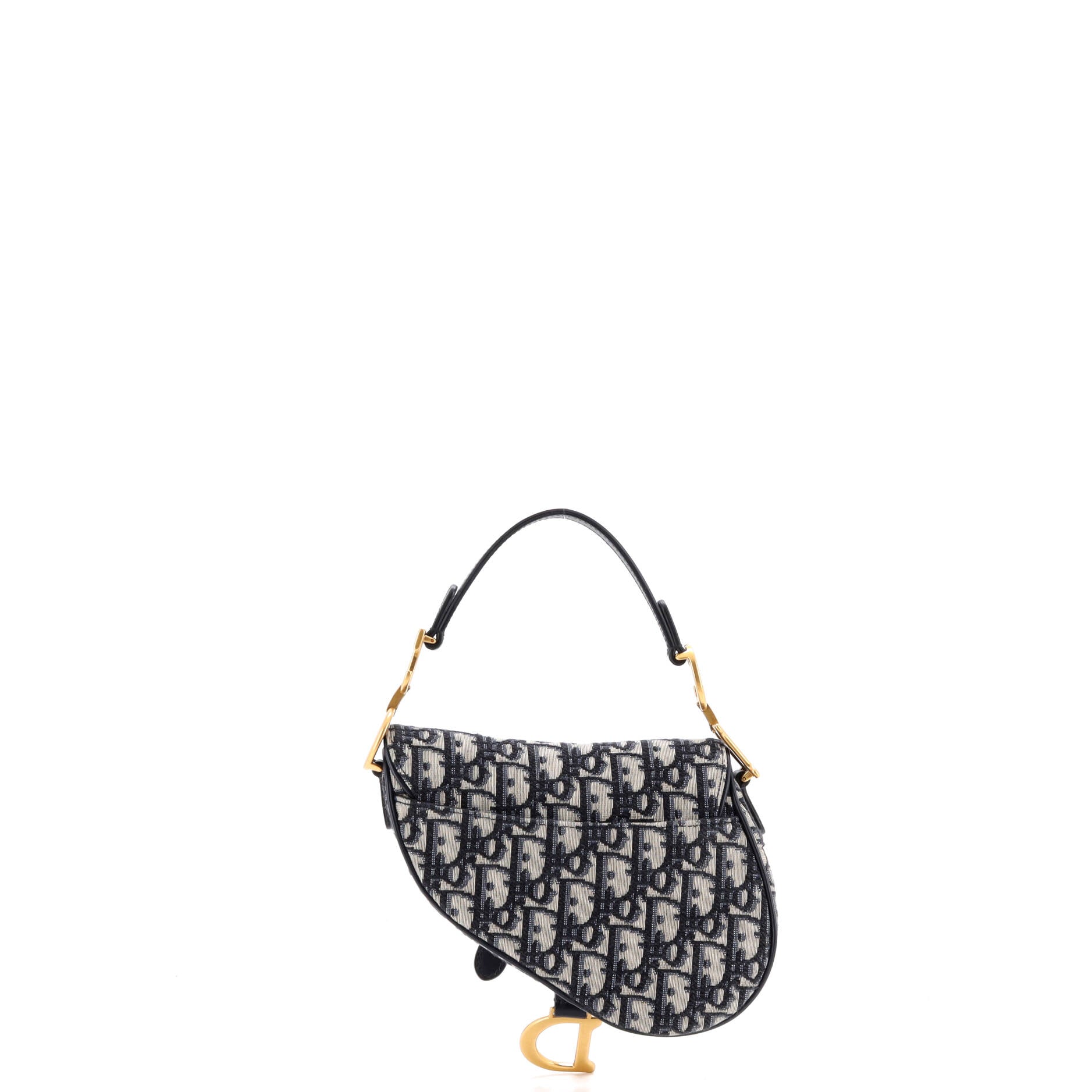 Saddle Handbag Oblique Canvas Mini