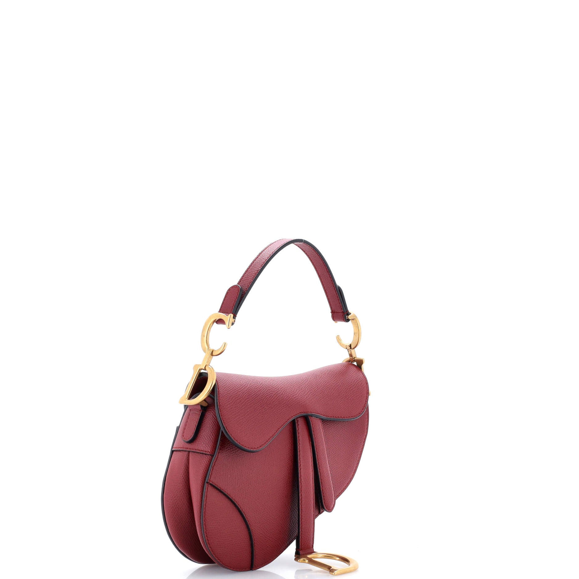 Saddle Handbag Leather Mini