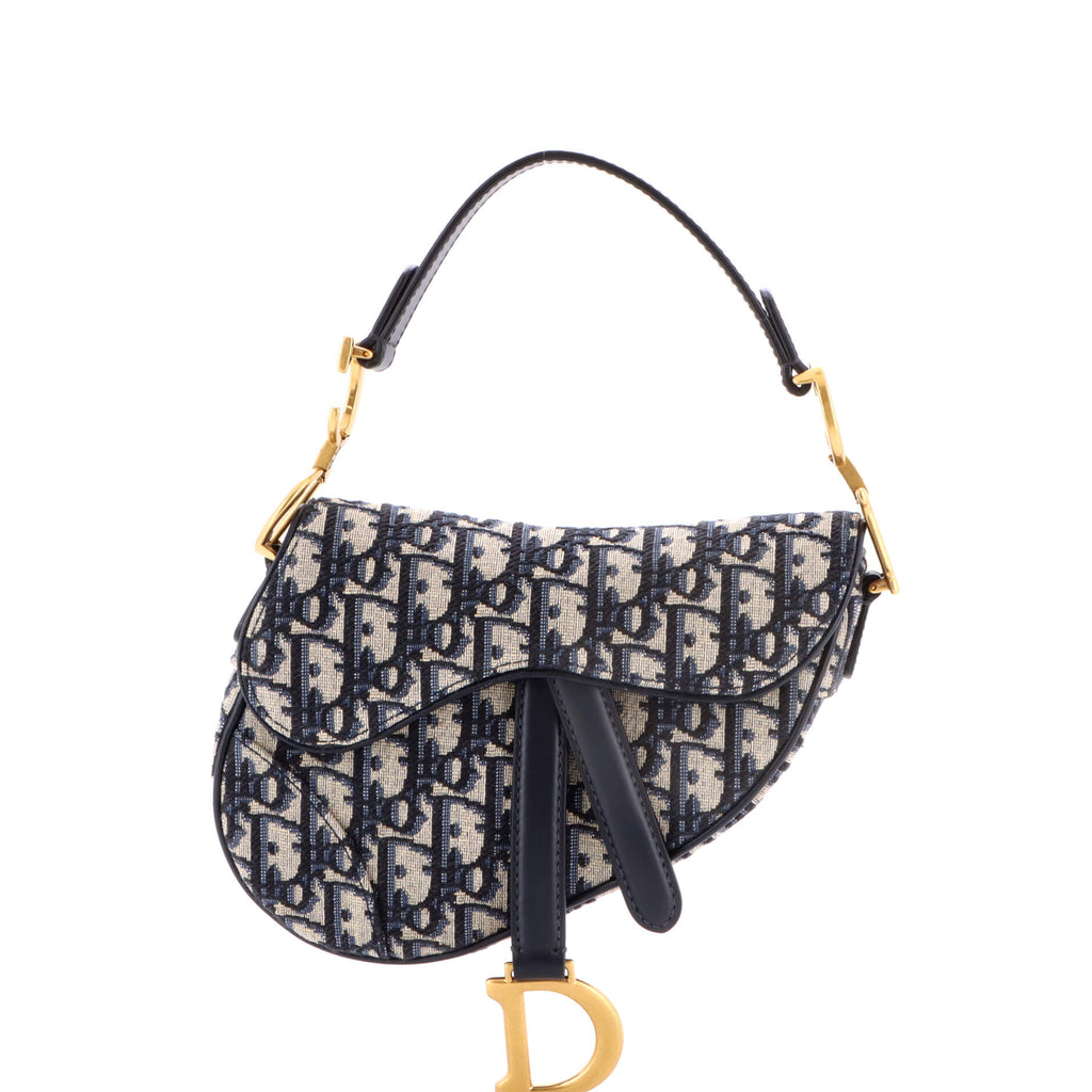 Saddle Handbag Oblique Canvas Mini