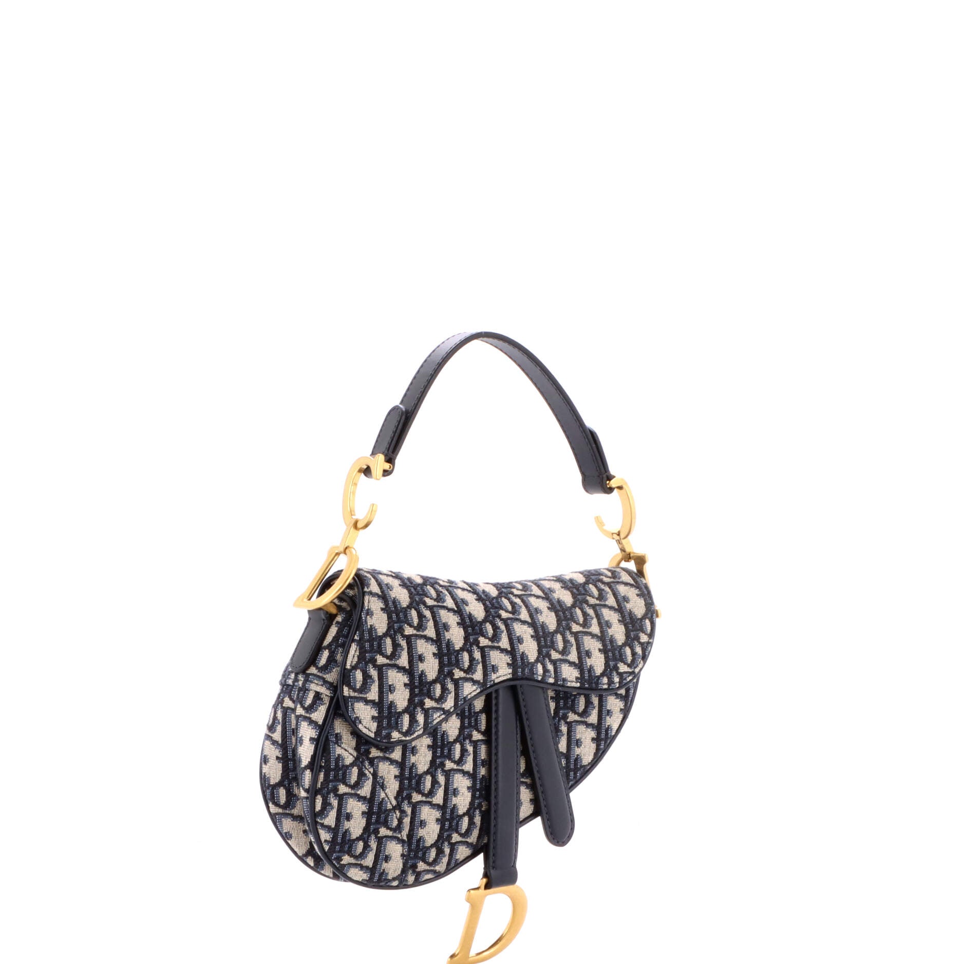 Saddle Handbag Oblique Canvas Mini